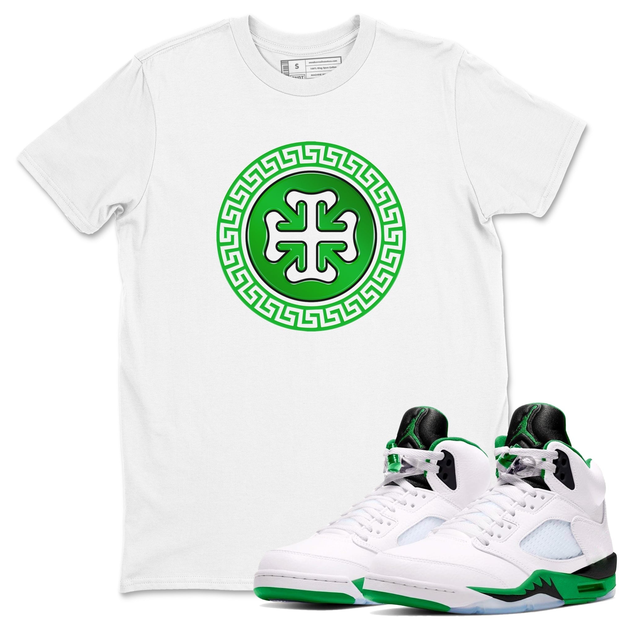Lucky Emblem snkmatch Tee - Air Jordan 5 Lucky Green