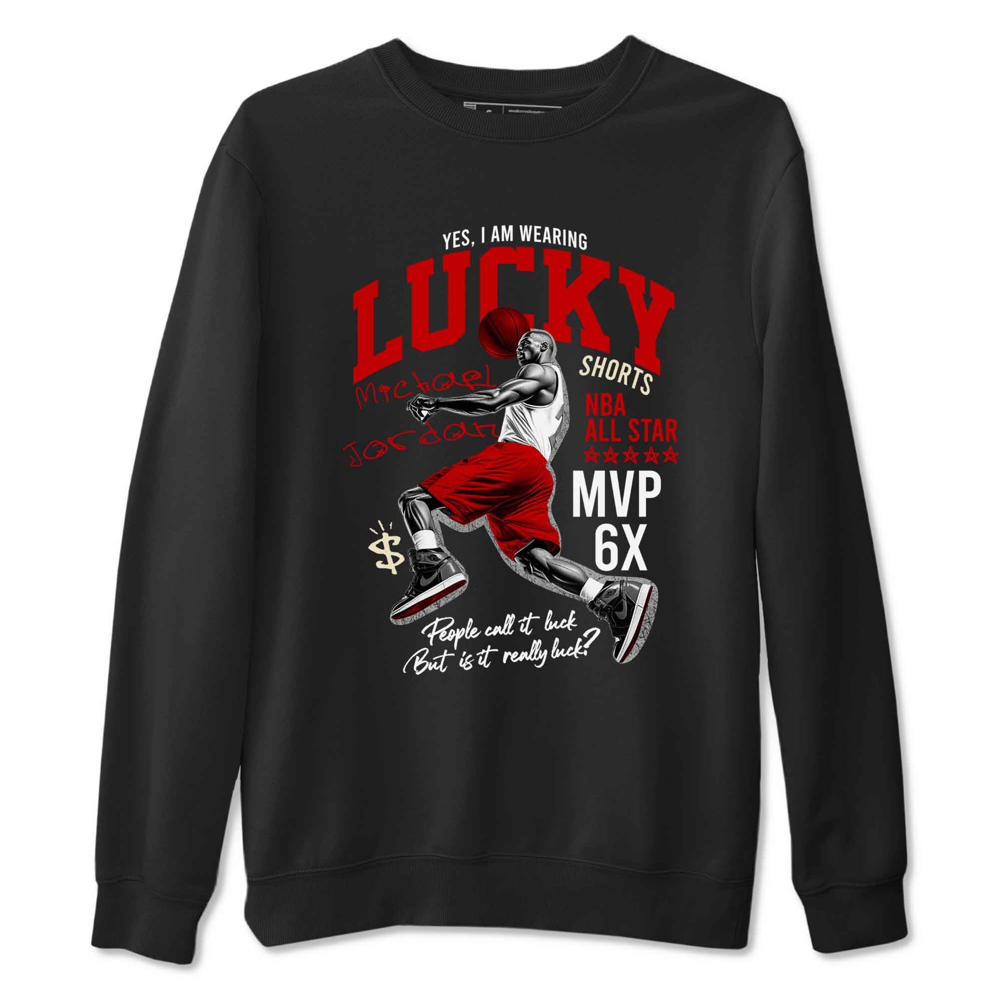 Lucky Player snkmatch Tees - Air Jordan 1 Black Toe