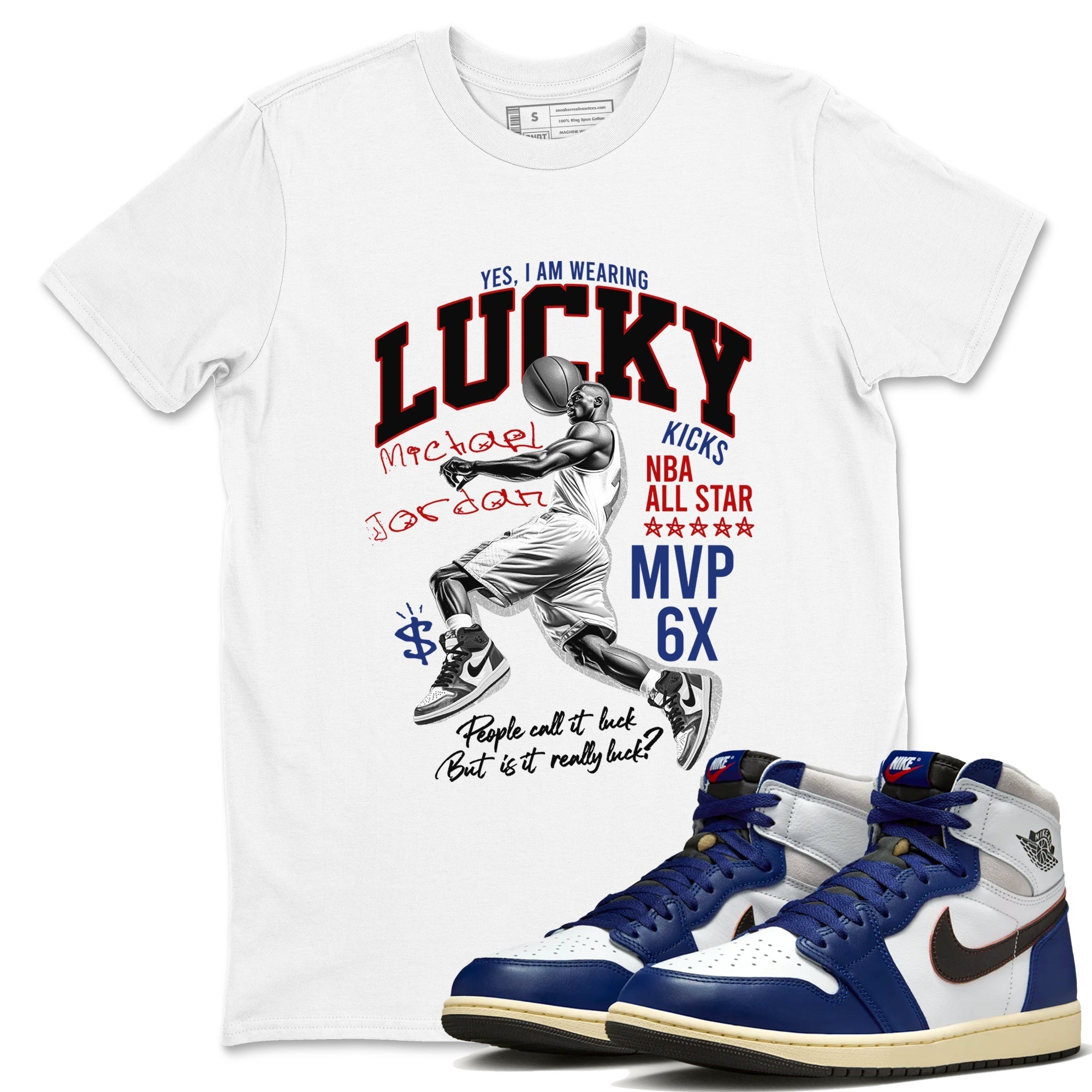 Lucky Player snkmatch Tees - Air Jordan 1 Rare Air