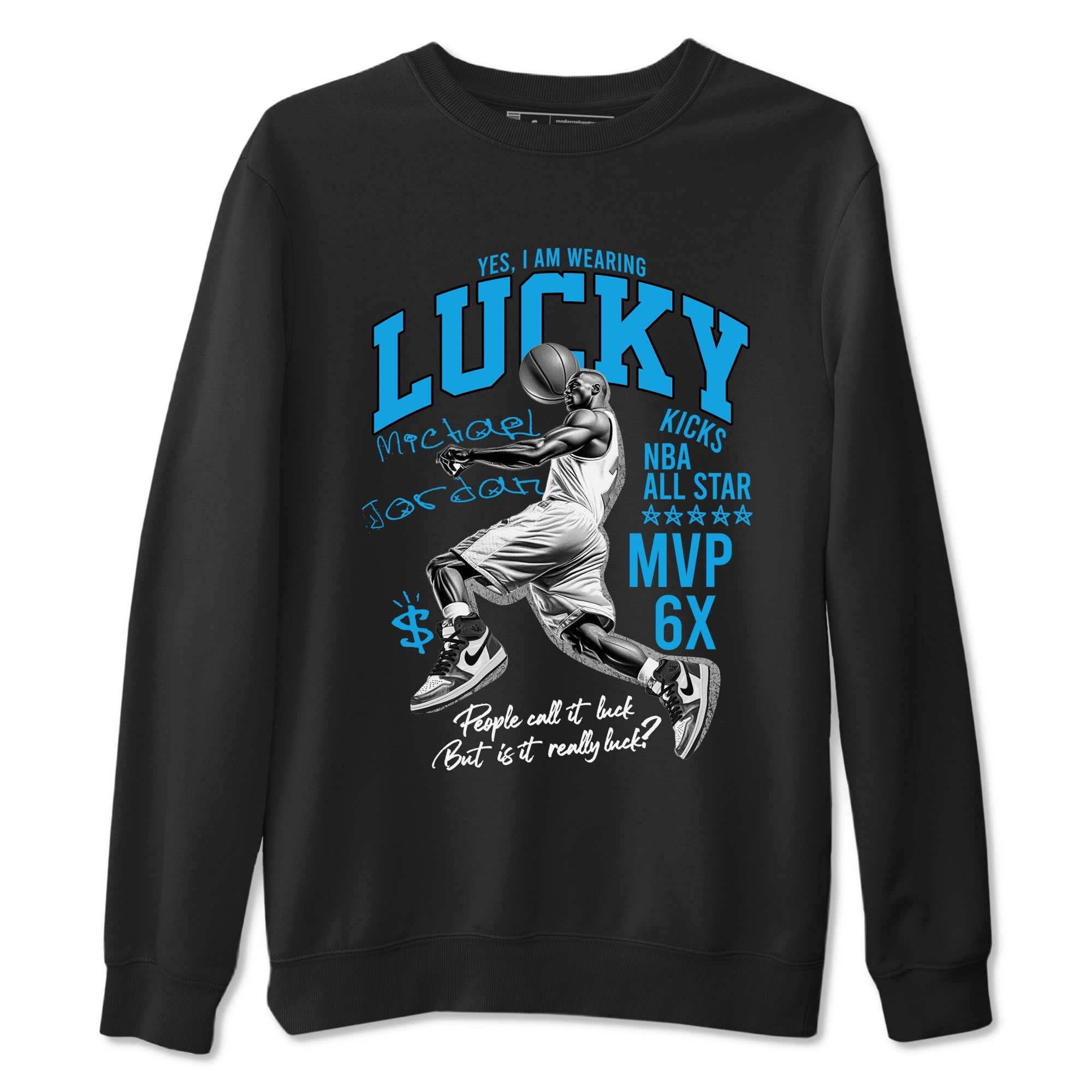 Lucky Player snkmatch Tees - Air Jordan 1 UNC Toe Reimagined