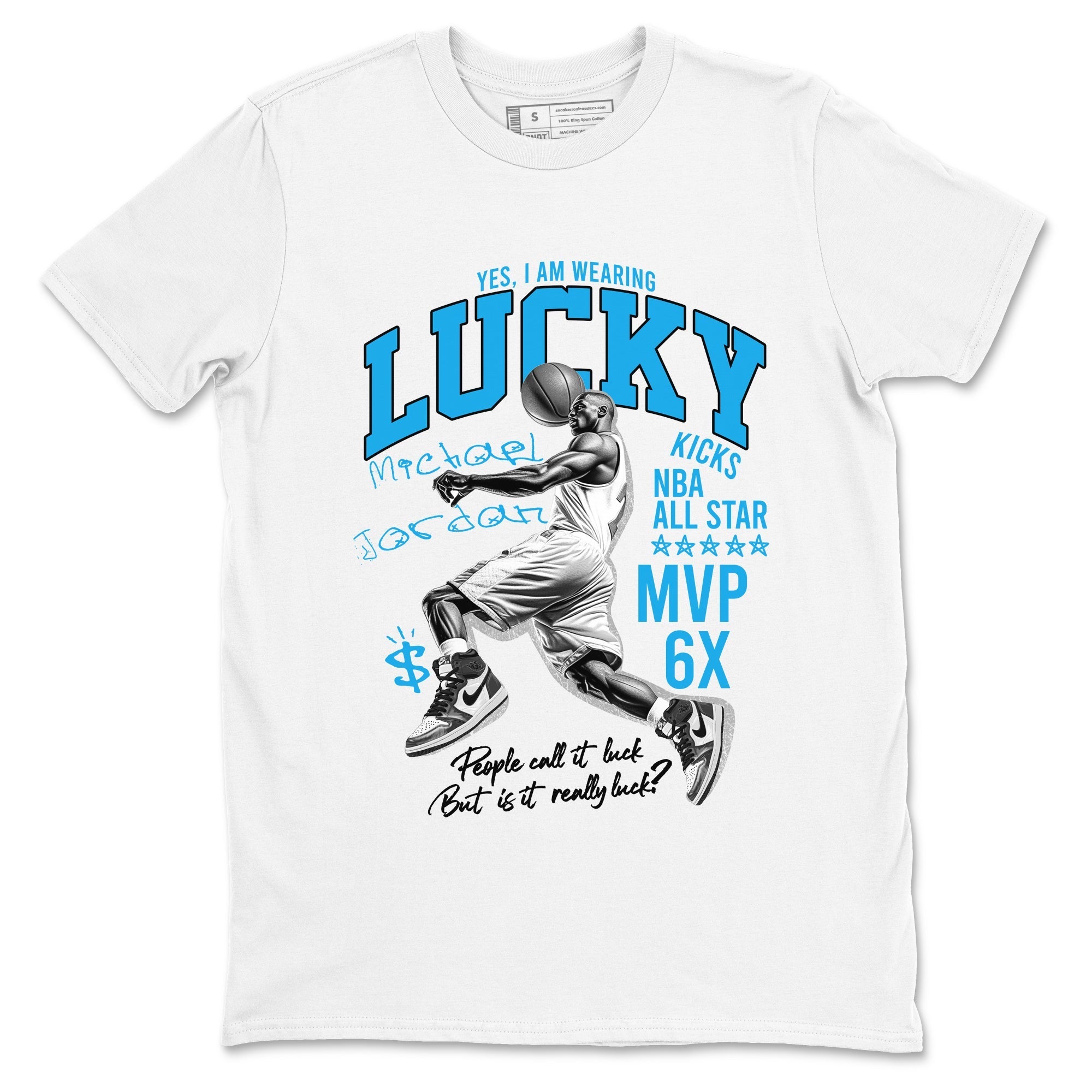 Lucky Player snkmatch Tees - Air Jordan 1 UNC Toe Reimagined