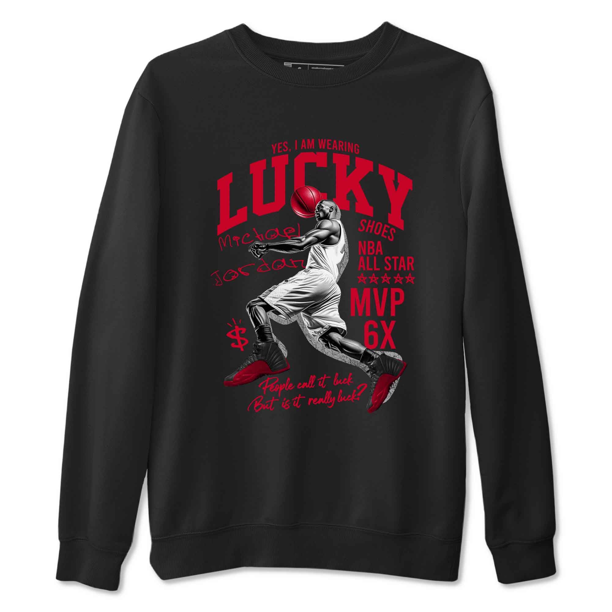Lucky Player snkmatch Tees - Air Jordan 12 Flu Game