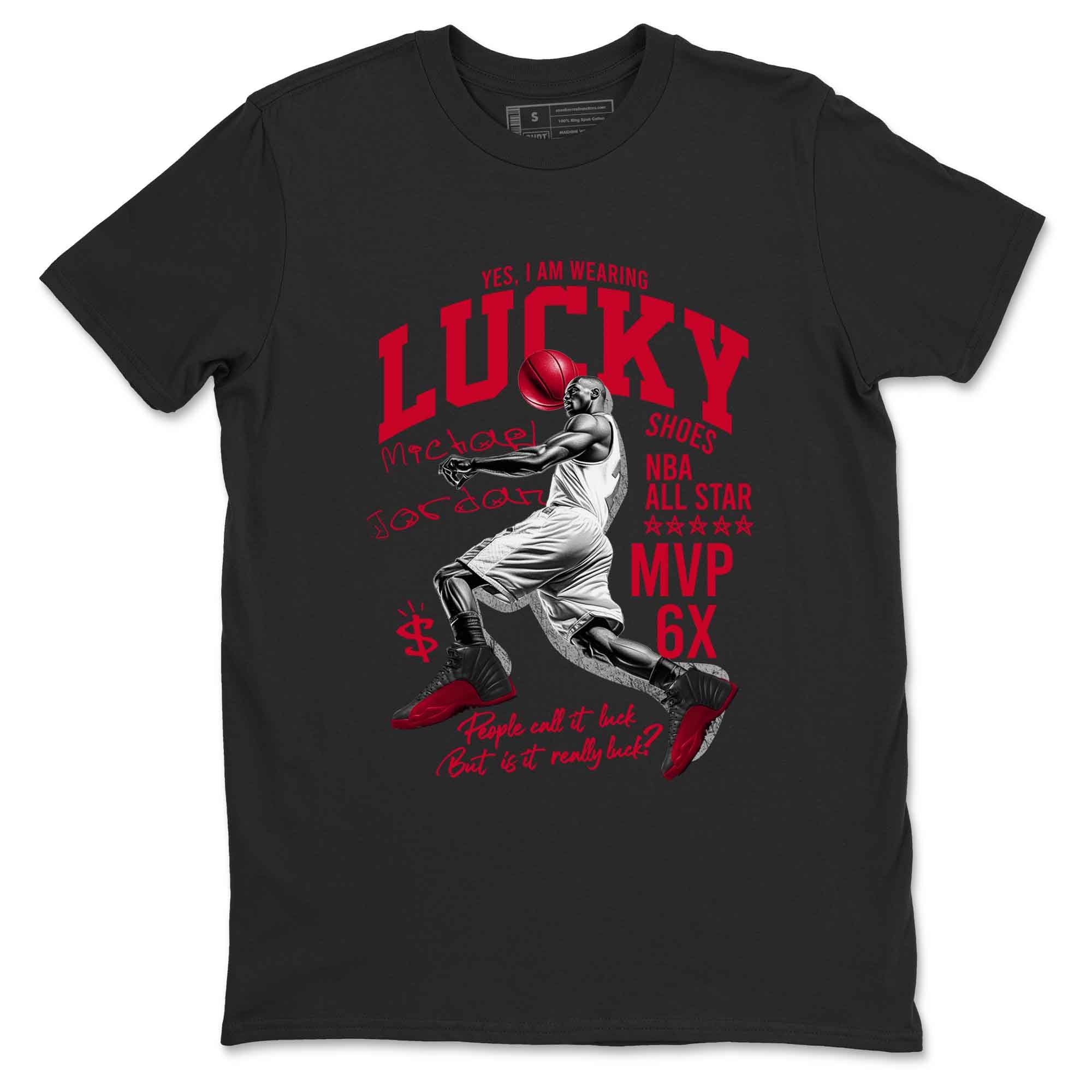 Lucky Player snkmatch Tees - Air Jordan 12 Flu Game