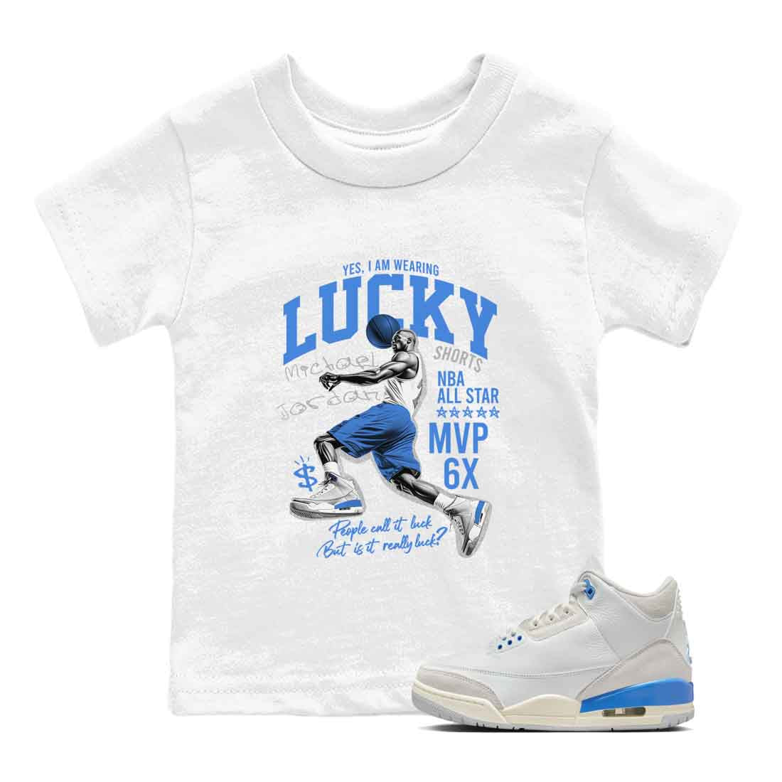 Lucky Player snkmatch Tees Kids - Air Jordan 3 Lucky Shorts