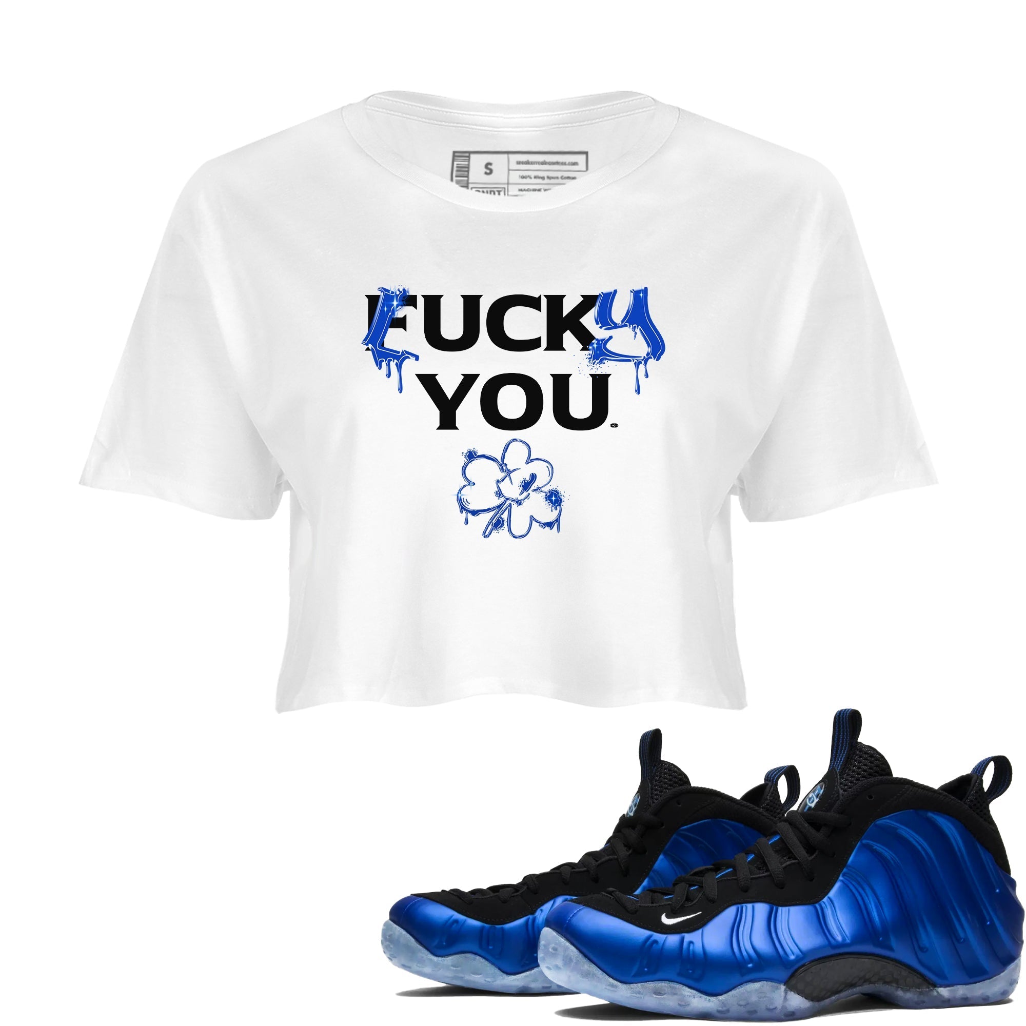 Lucky You snkmatch Women's Top - Air Foamposite One Royal