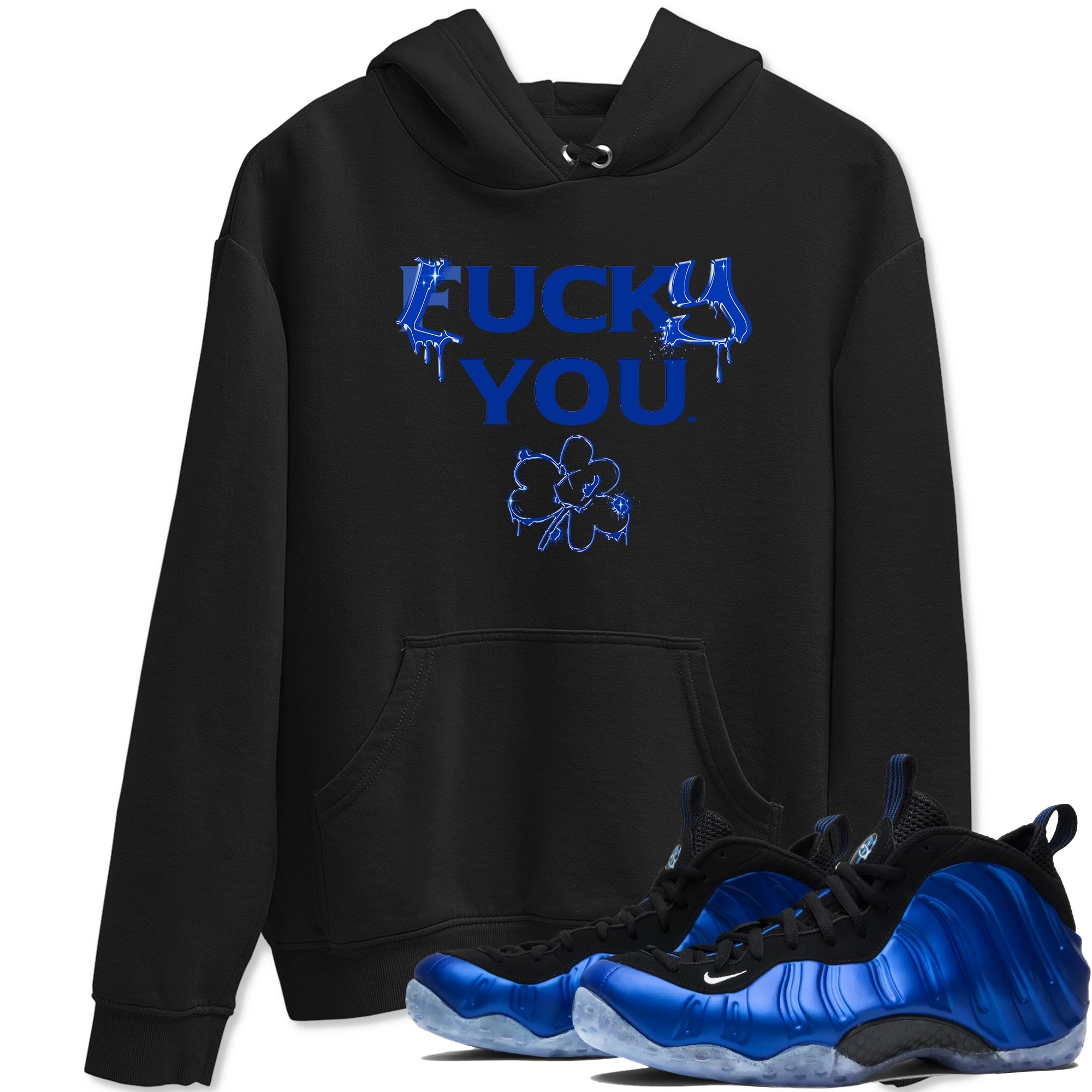 Lucky You snkmatch Tees - Air Foamposite One Royal