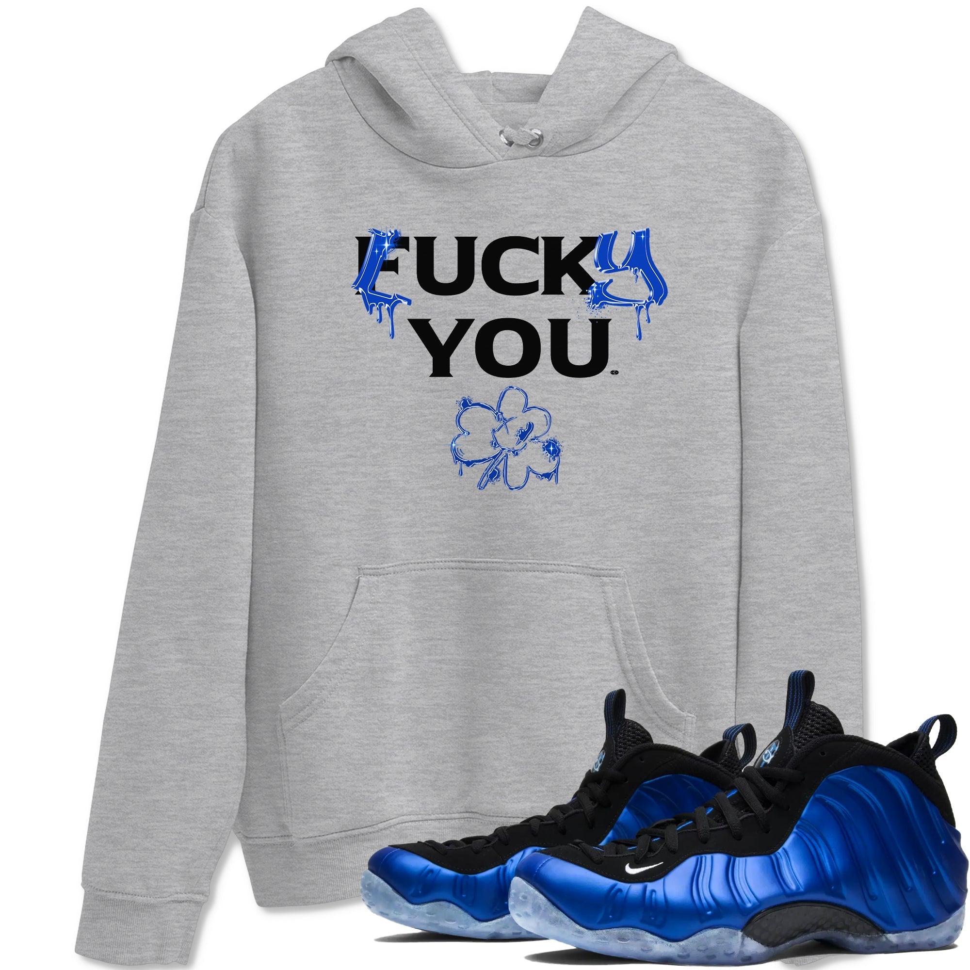 Lucky You snkmatch Tees - Air Foamposite One Royal
