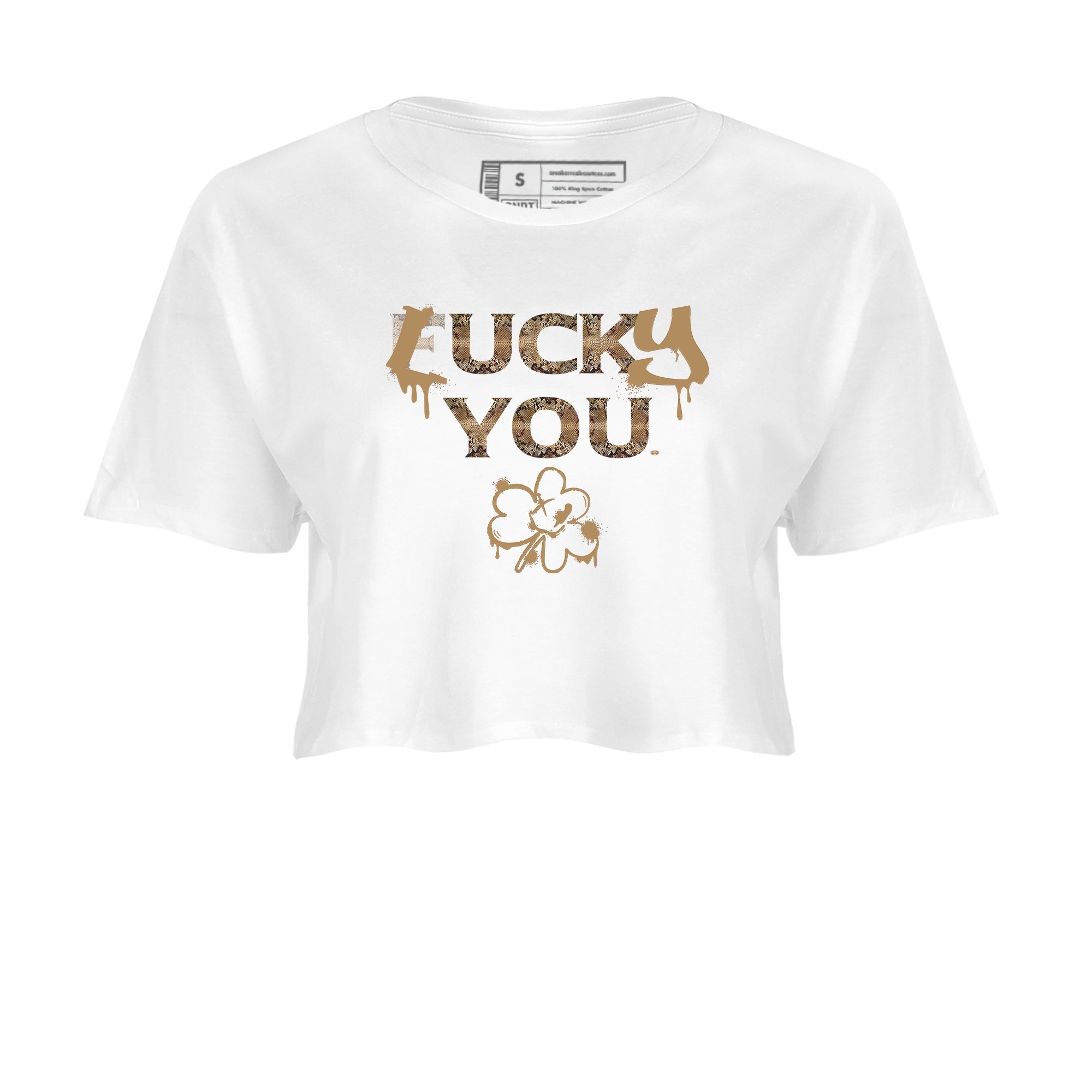 Lucky You snkmatch Women's Top - Air Force1 Ivory Snake