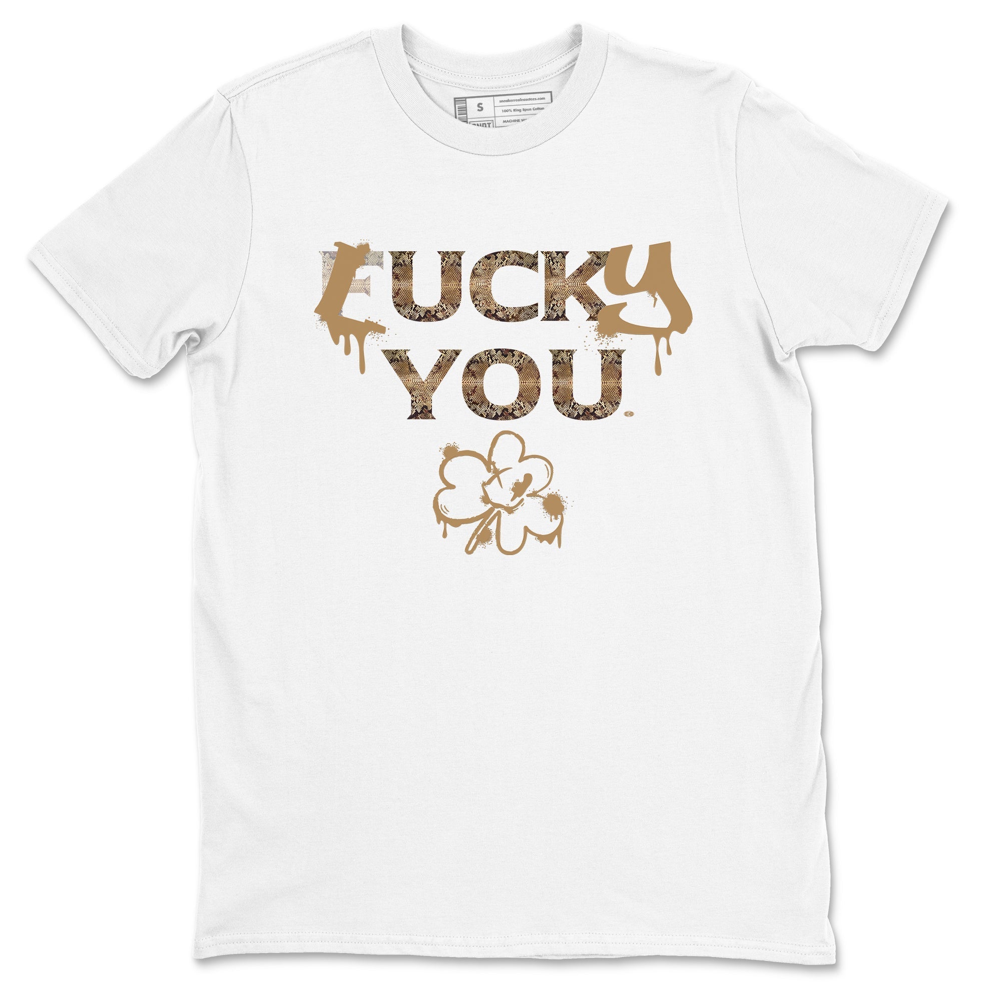 Lucky You snkmatch Tees - Air Force1 Ivory Snake