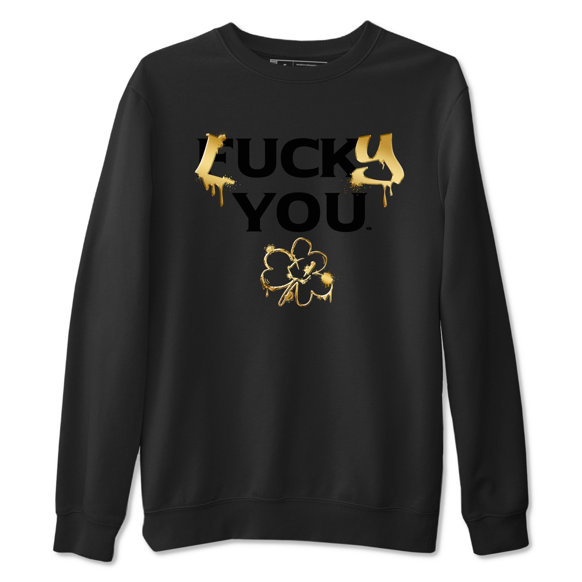 Lucky You snkmatch Tees - Air Jordan 1 Black Metallic Gold