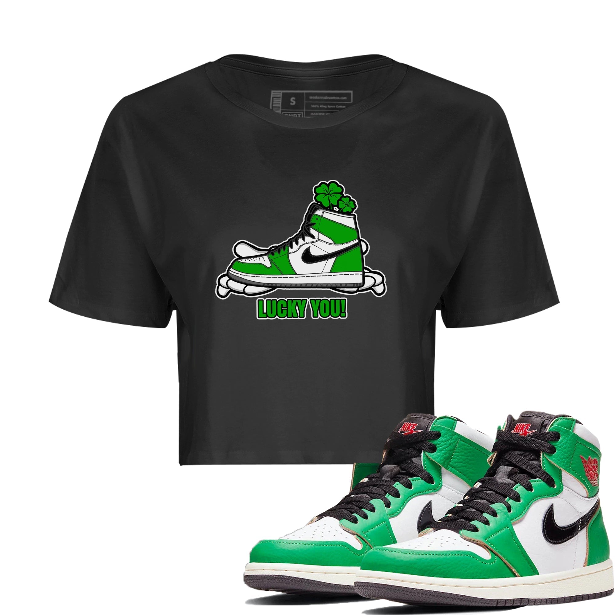 Lucky You snkmatch Women's Top - Air Jordan 1 Lucky Green