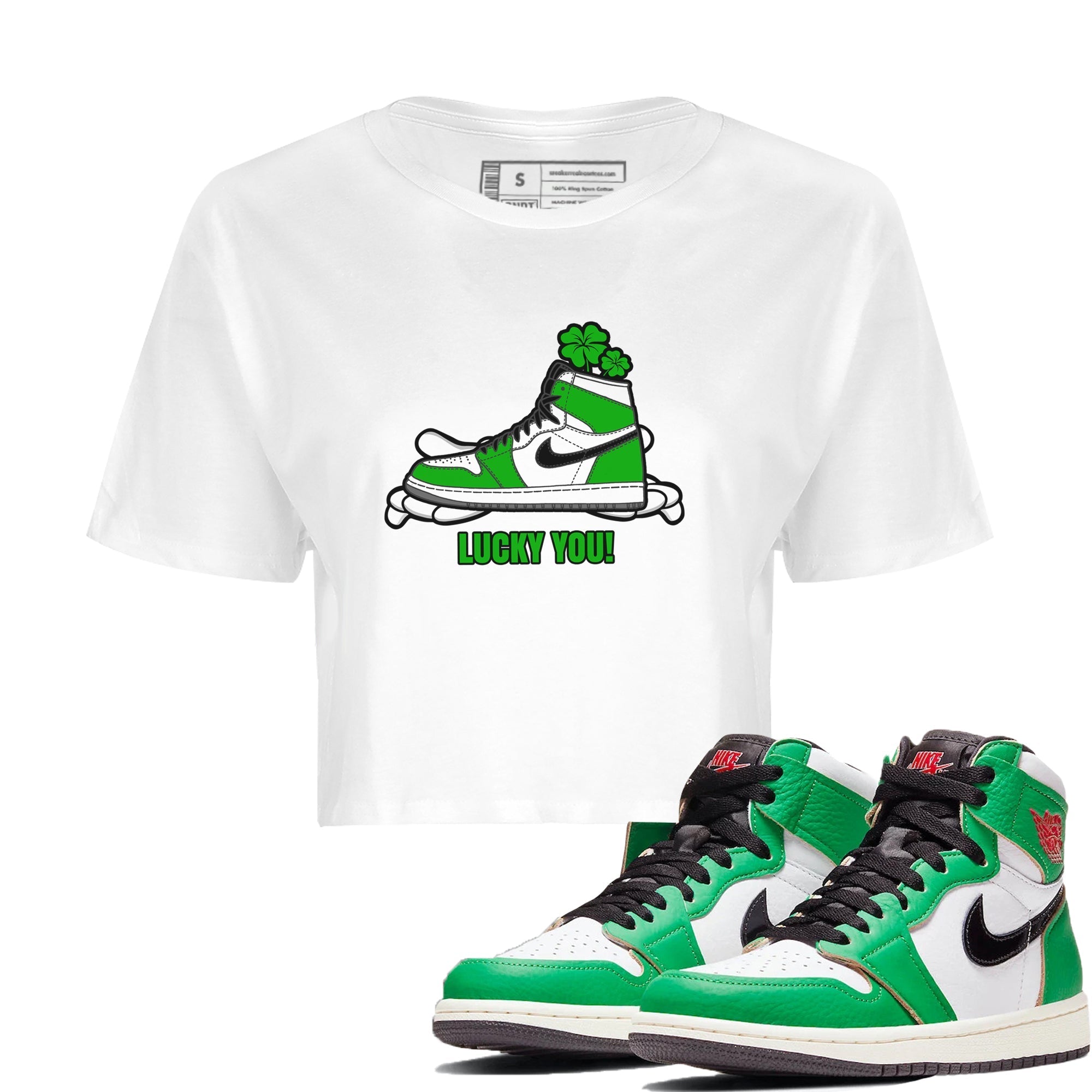 Lucky You snkmatch Women's Top - Air Jordan 1 Lucky Green