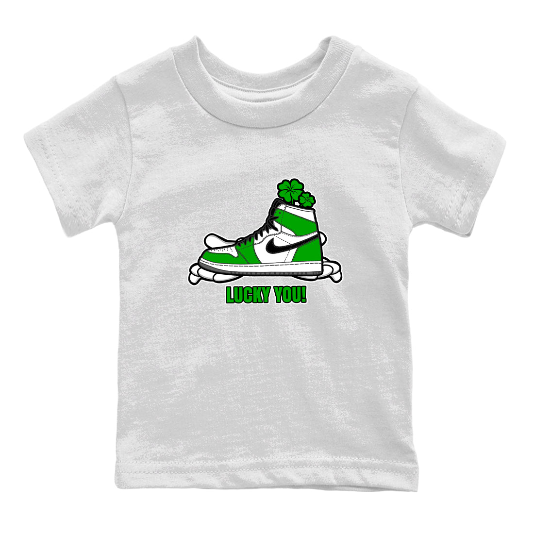 Lucky You snkmatch Tee Kids - Air Jordan 1 Lucky Green