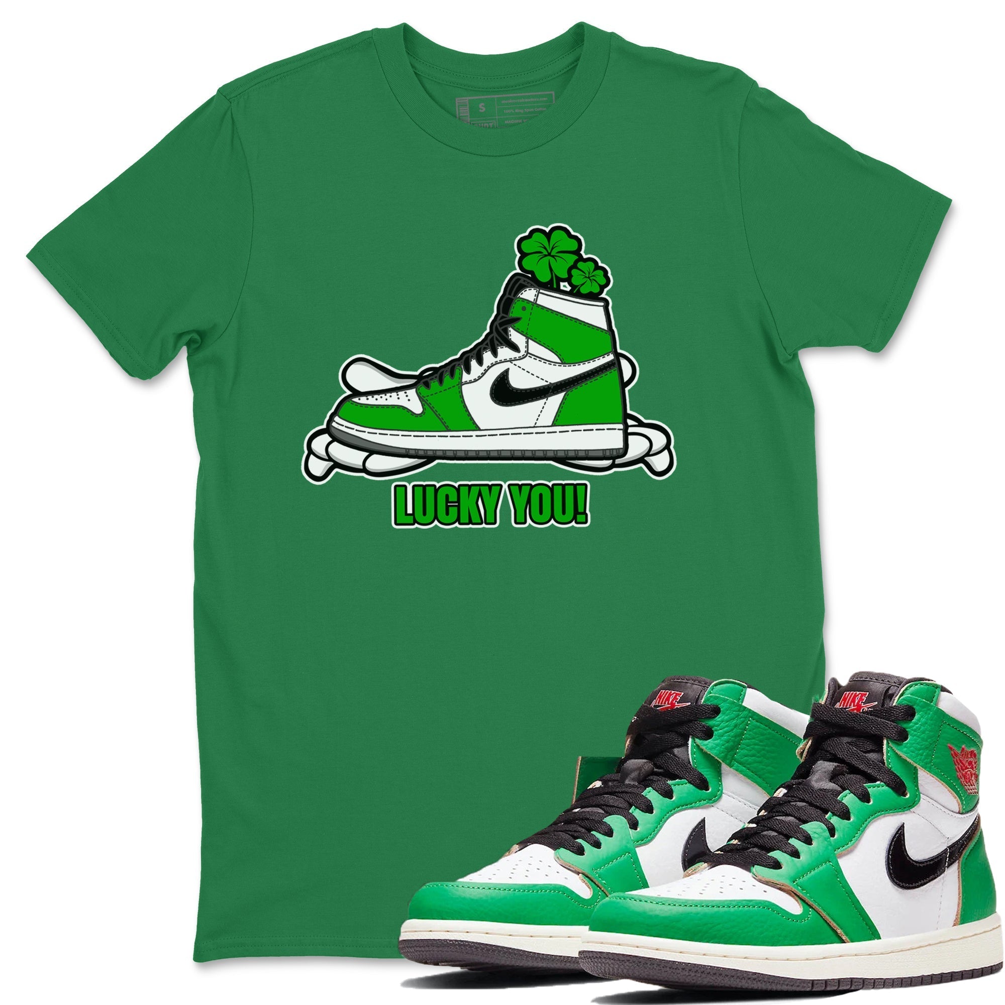 Lucky You snkmatch Tee - Air Jordan 1 Lucky Green