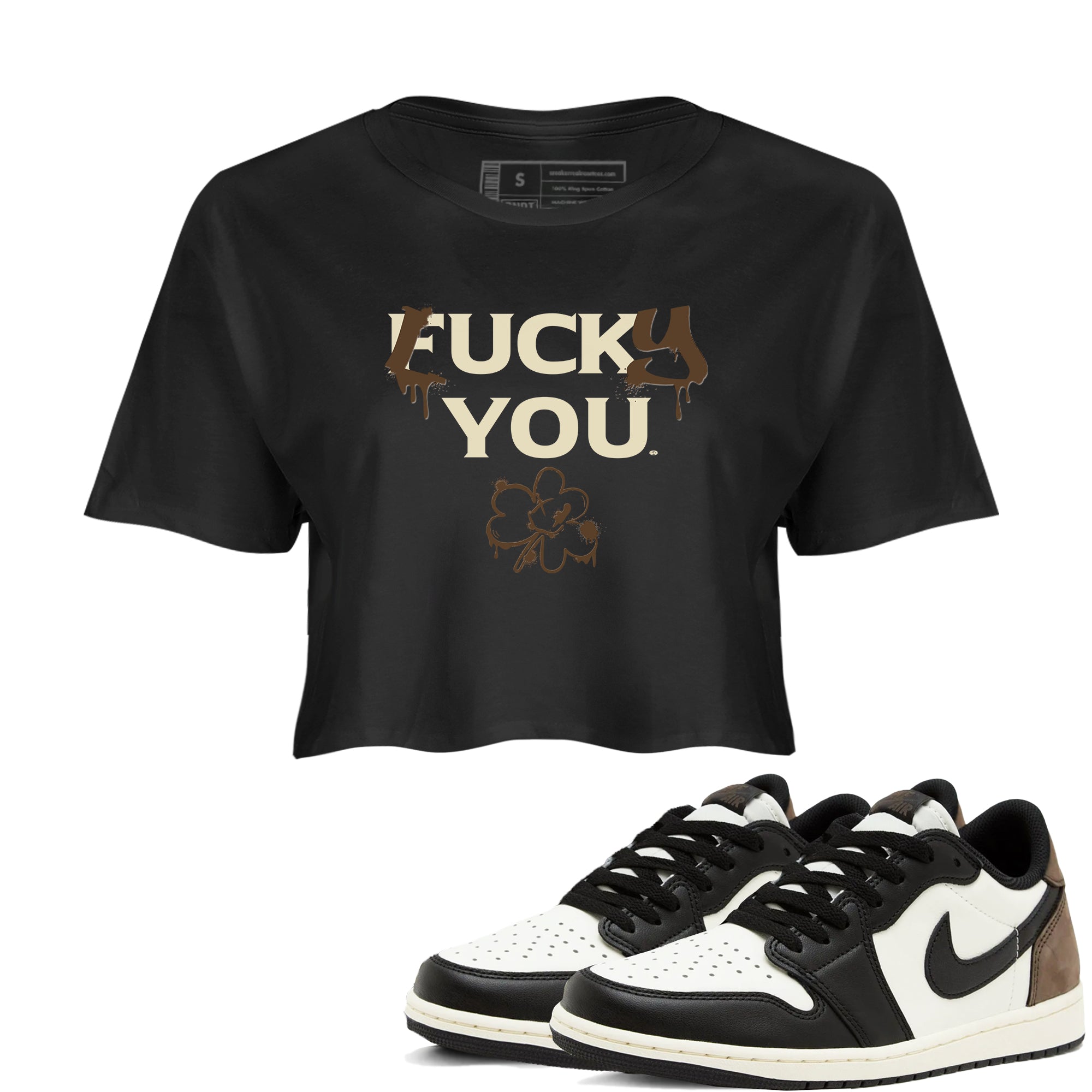 Lucky You snkmatch Women's Top - Air Jordan 1 Mocha