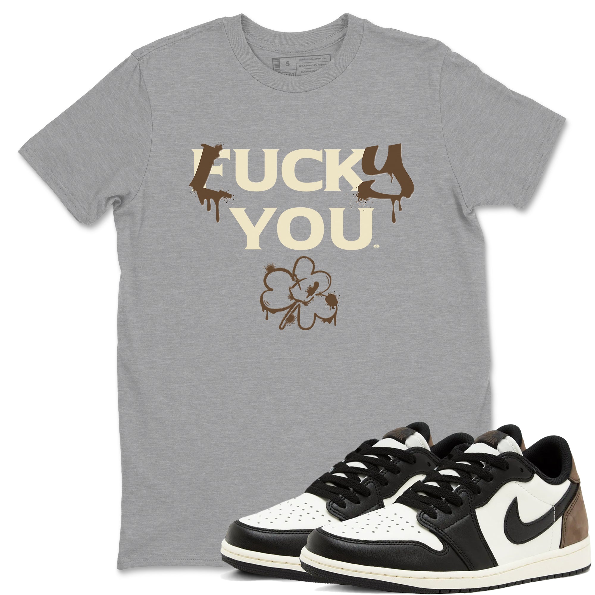 Lucky You snkmatch Tees - Air Jordan 1 Mocha