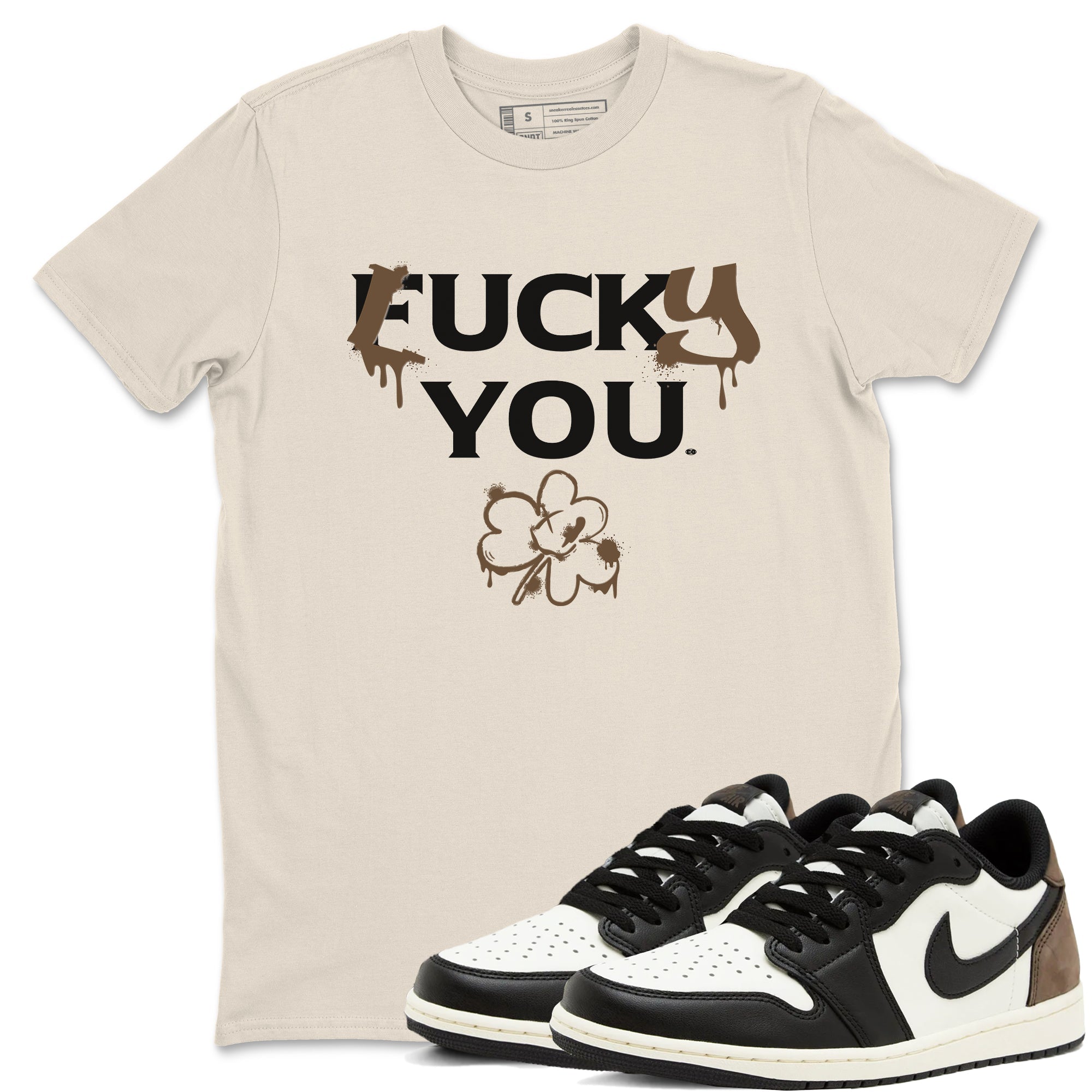 Lucky You snkmatch Tees - Air Jordan 1 Mocha