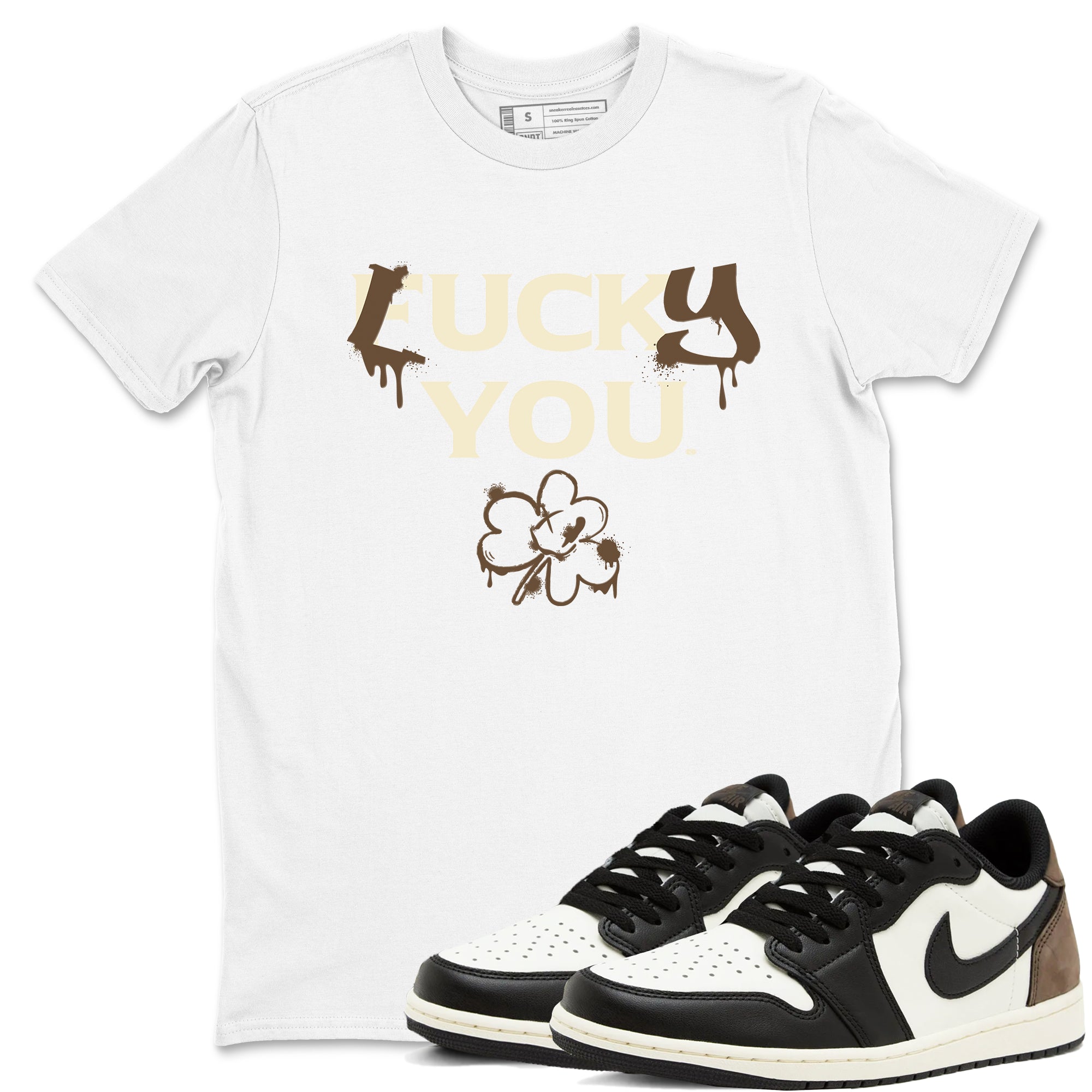 Lucky You snkmatch Tees - Air Jordan 1 Mocha