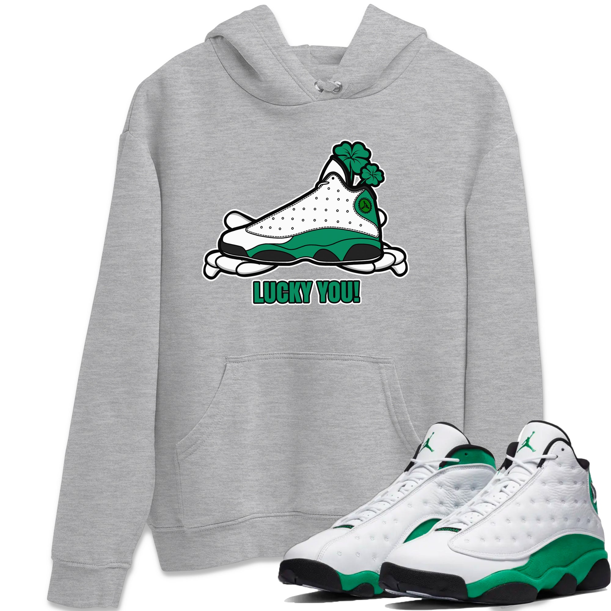 Lucky You snkmatch Tee - Air Jordan 13 Lucky Green