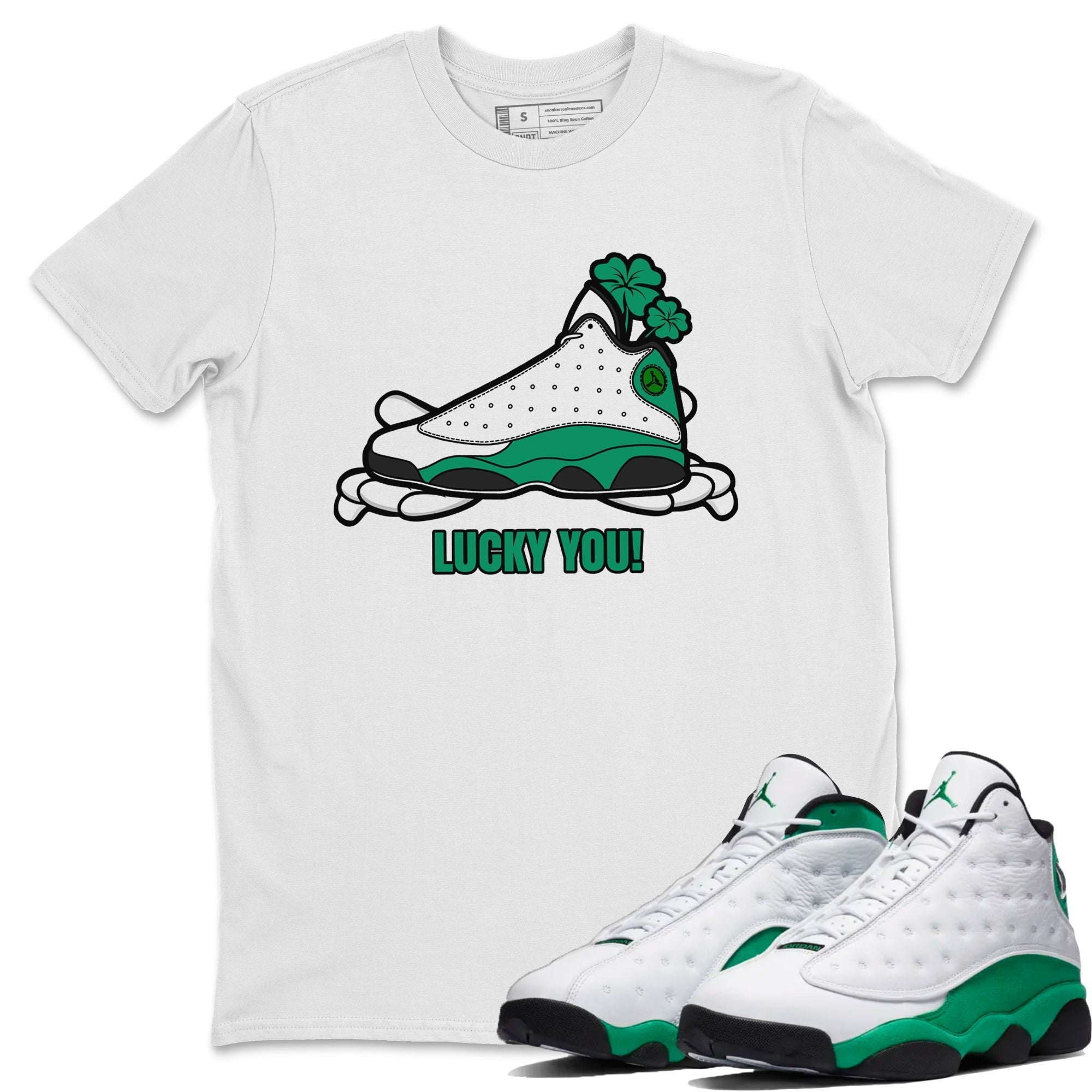 Lucky You snkmatch Tee - Air Jordan 13 Lucky Green