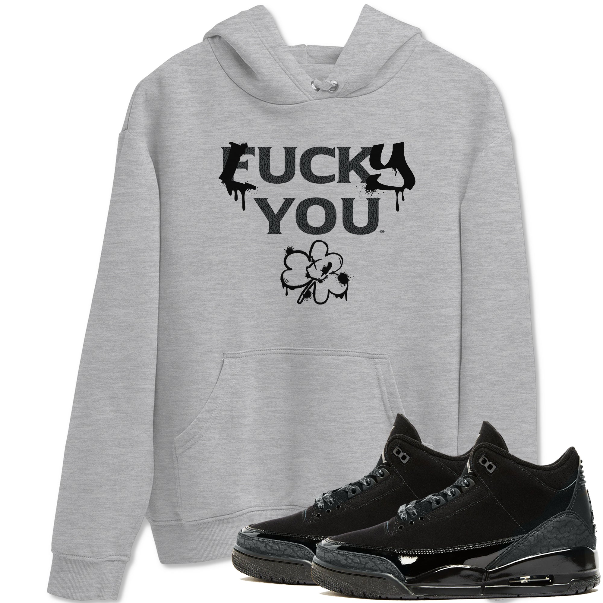Lucky You snkmatch Tees - Air Jordan 3 Black Cat