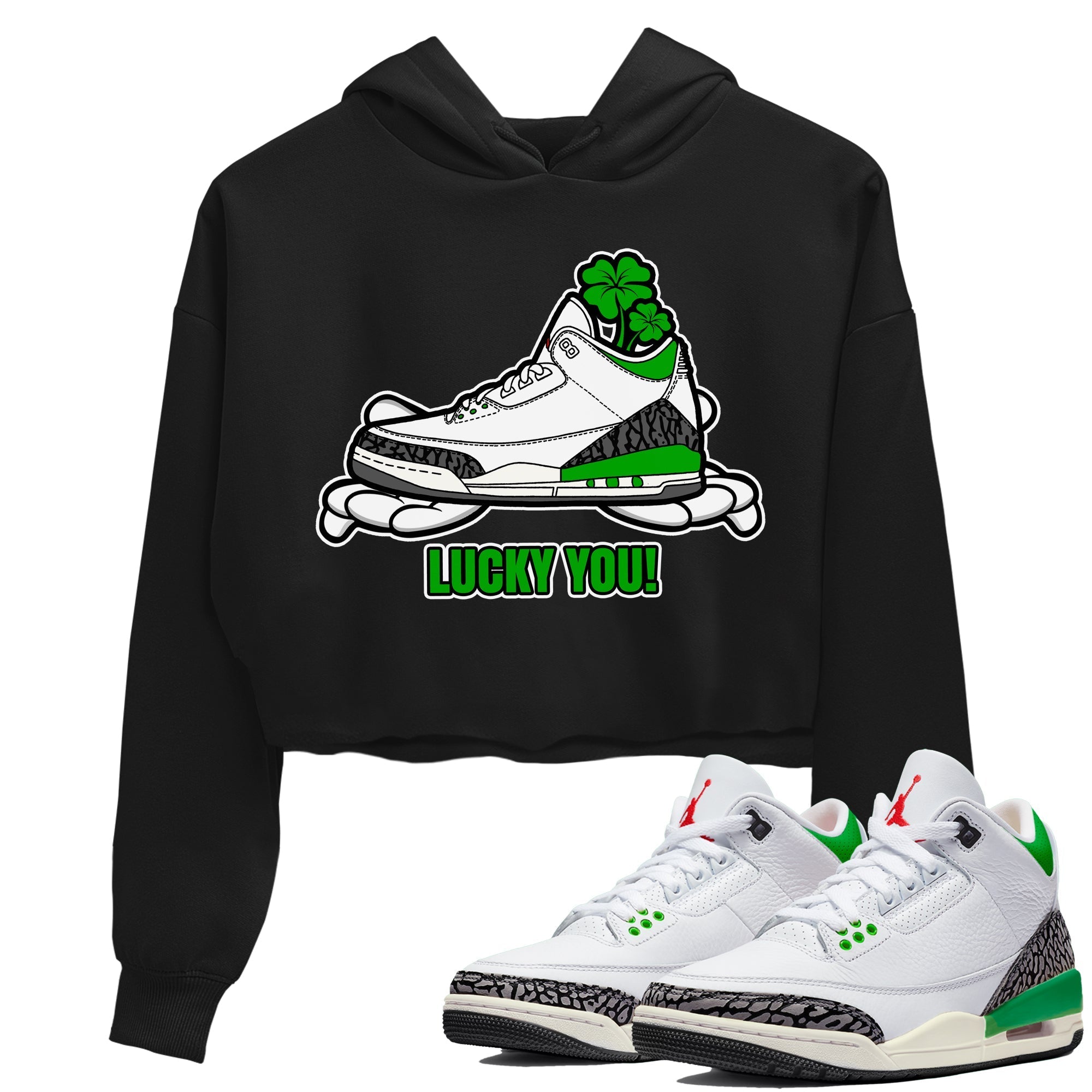 Lucky You snkmatch Women's Top - Air Jordan 3 Lucky Green