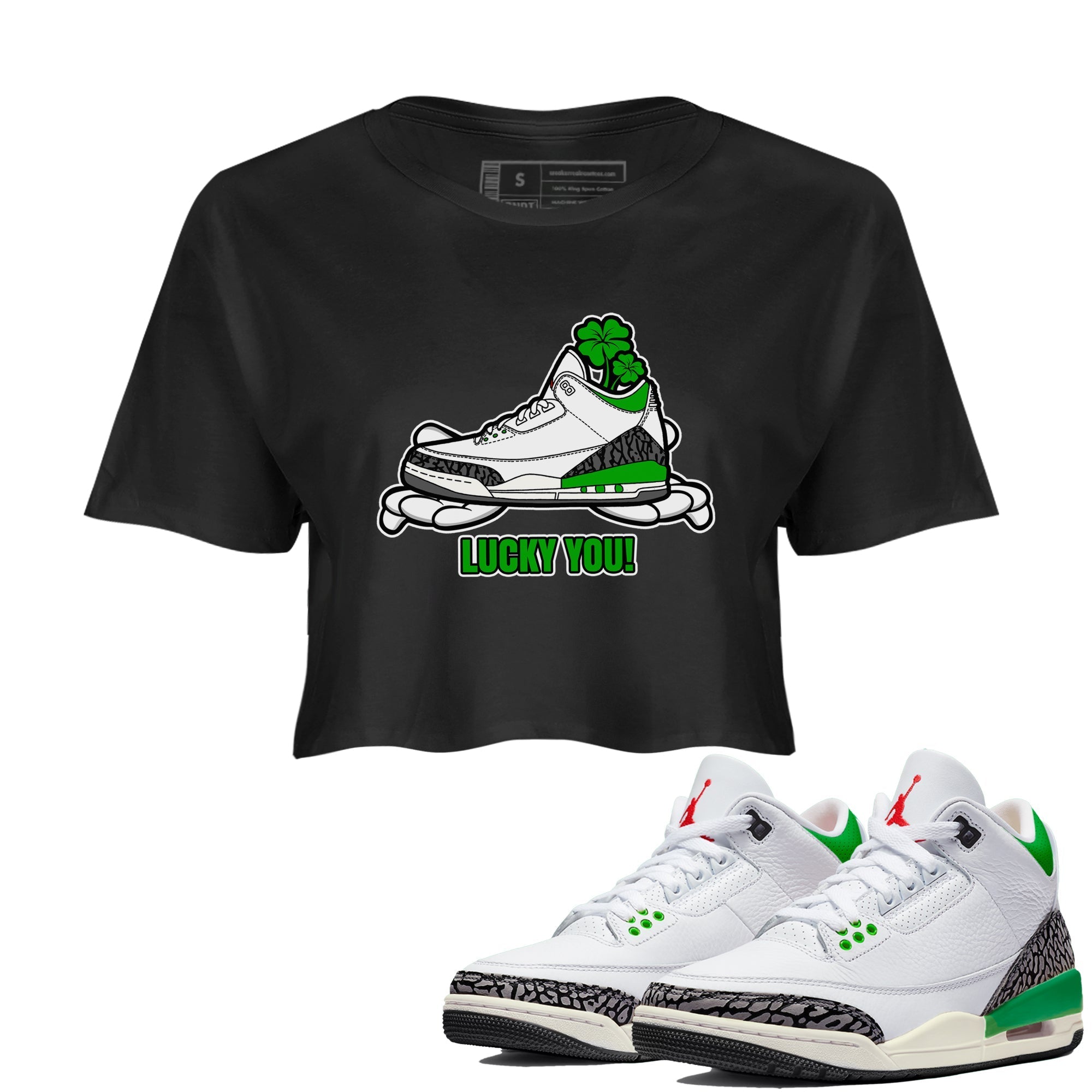 Lucky You snkmatch Women's Top - Air Jordan 3 Lucky Green