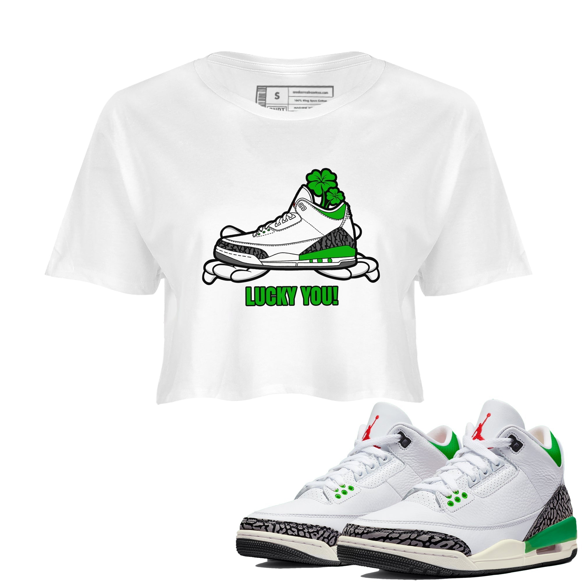 Lucky You snkmatch Women's Top - Air Jordan 3 Lucky Green