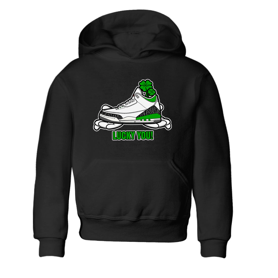 Lucky You snkmatch Tee Kids - Air Jordan 3 Lucky Green