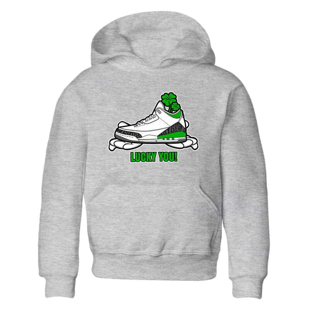 Lucky You snkmatch Tee Kids - Air Jordan 3 Lucky Green