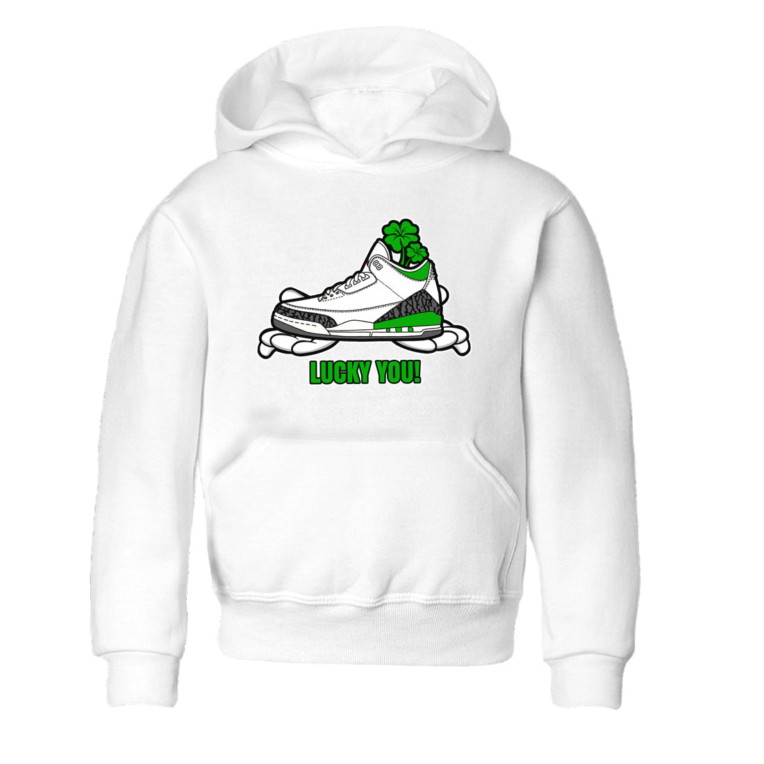 Lucky You snkmatch Tee Kids - Air Jordan 3 Lucky Green
