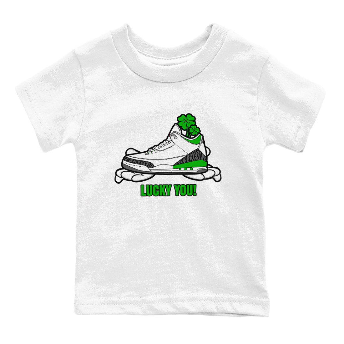 Lucky You snkmatch Tee Kids - Air Jordan 3 Lucky Green