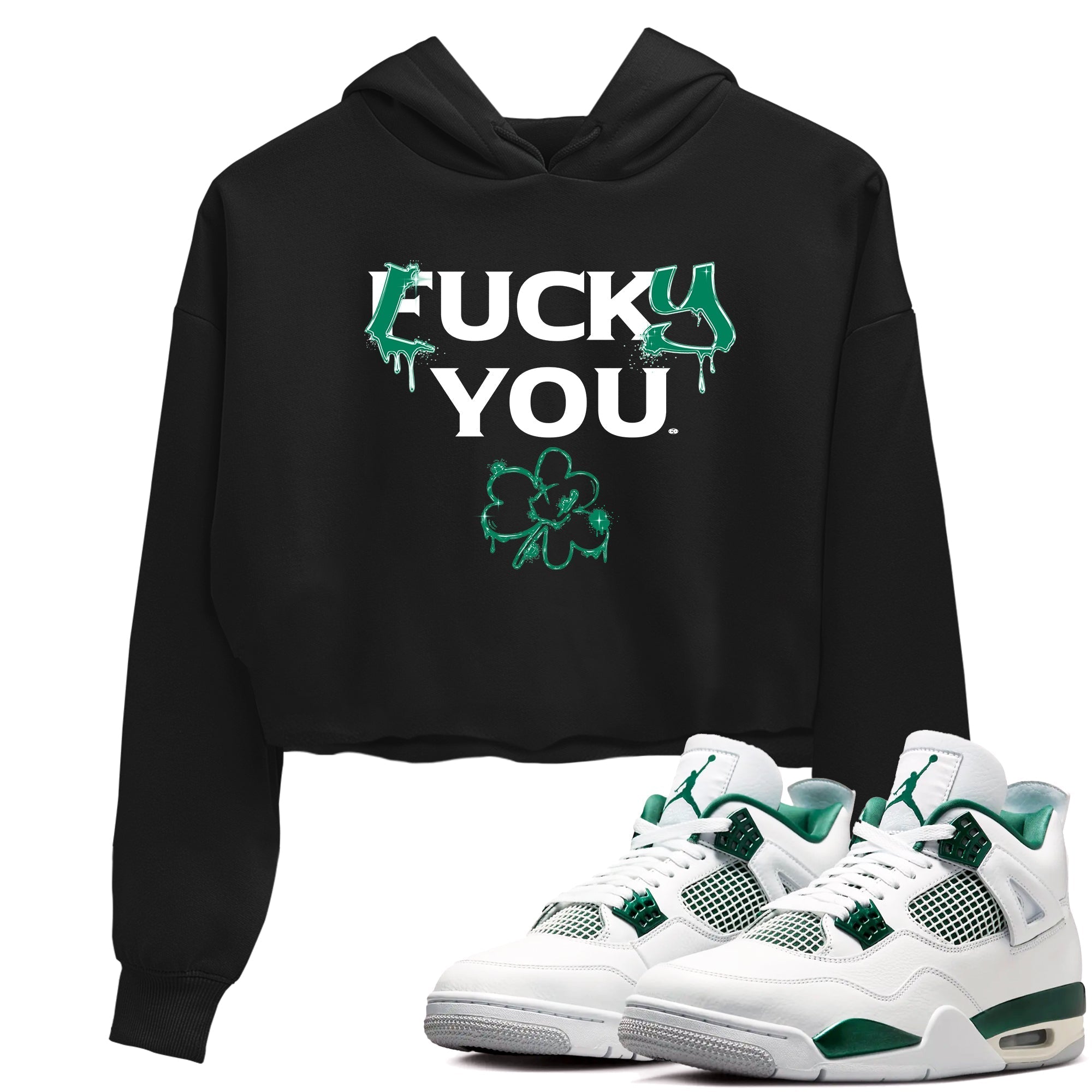 Lucky You snkmatch Women's Top - Air Jordan 4 Oxidized Green