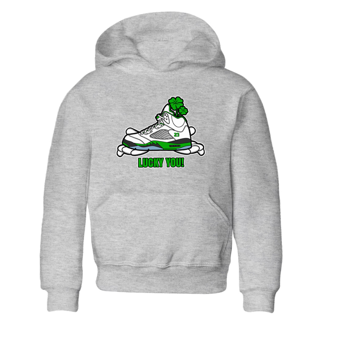 Lucky You snkmatch Tee Kids - Air Jordan 5 Lucky Green