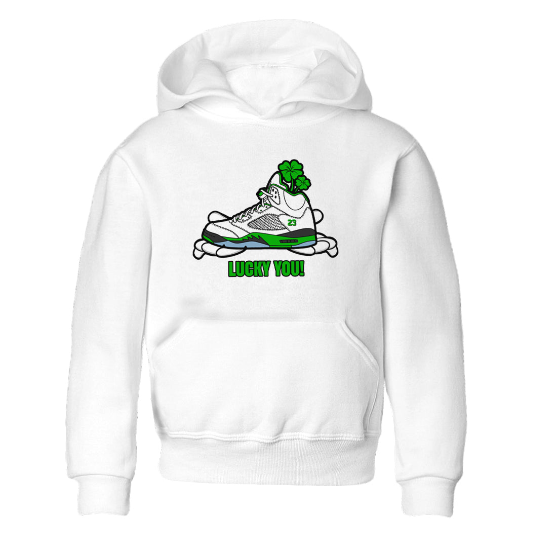 Lucky You snkmatch Tee Kids - Air Jordan 5 Lucky Green
