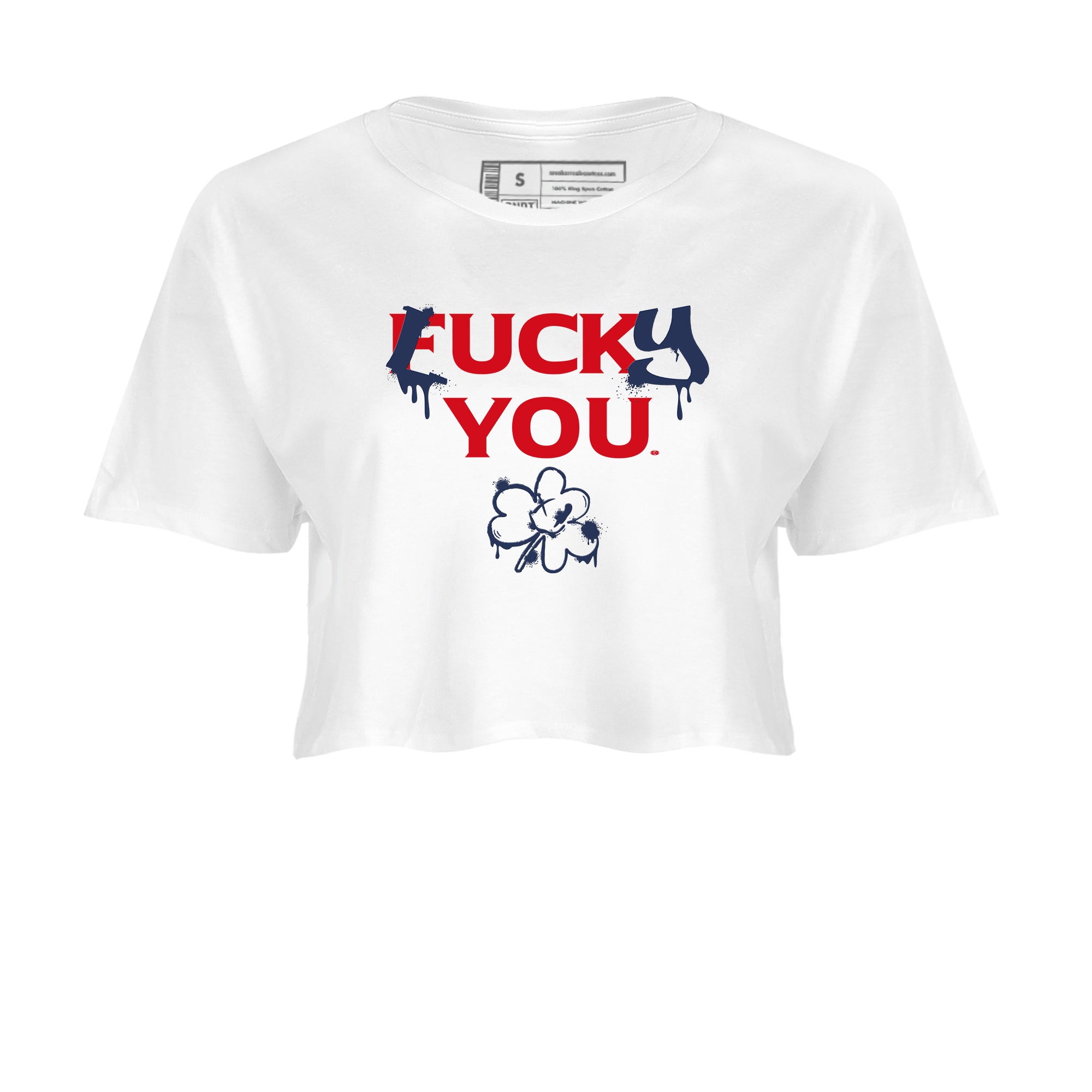 Lucky You snkmatch Women's Top - Air Jordan 6 White And Midnight Navy