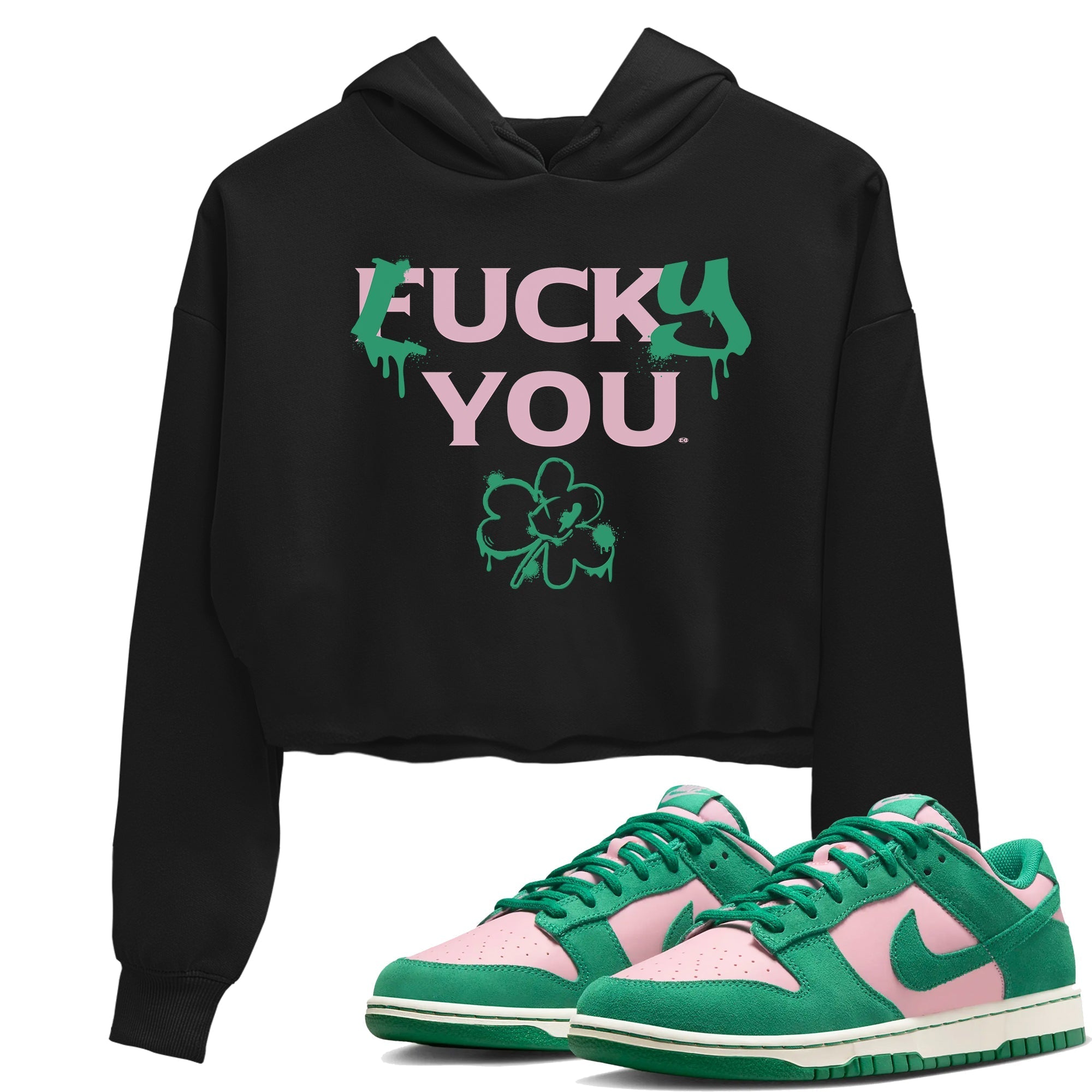 Lucky You snkmatch Women's Top - Dunk Medium Soft Pink Malachite