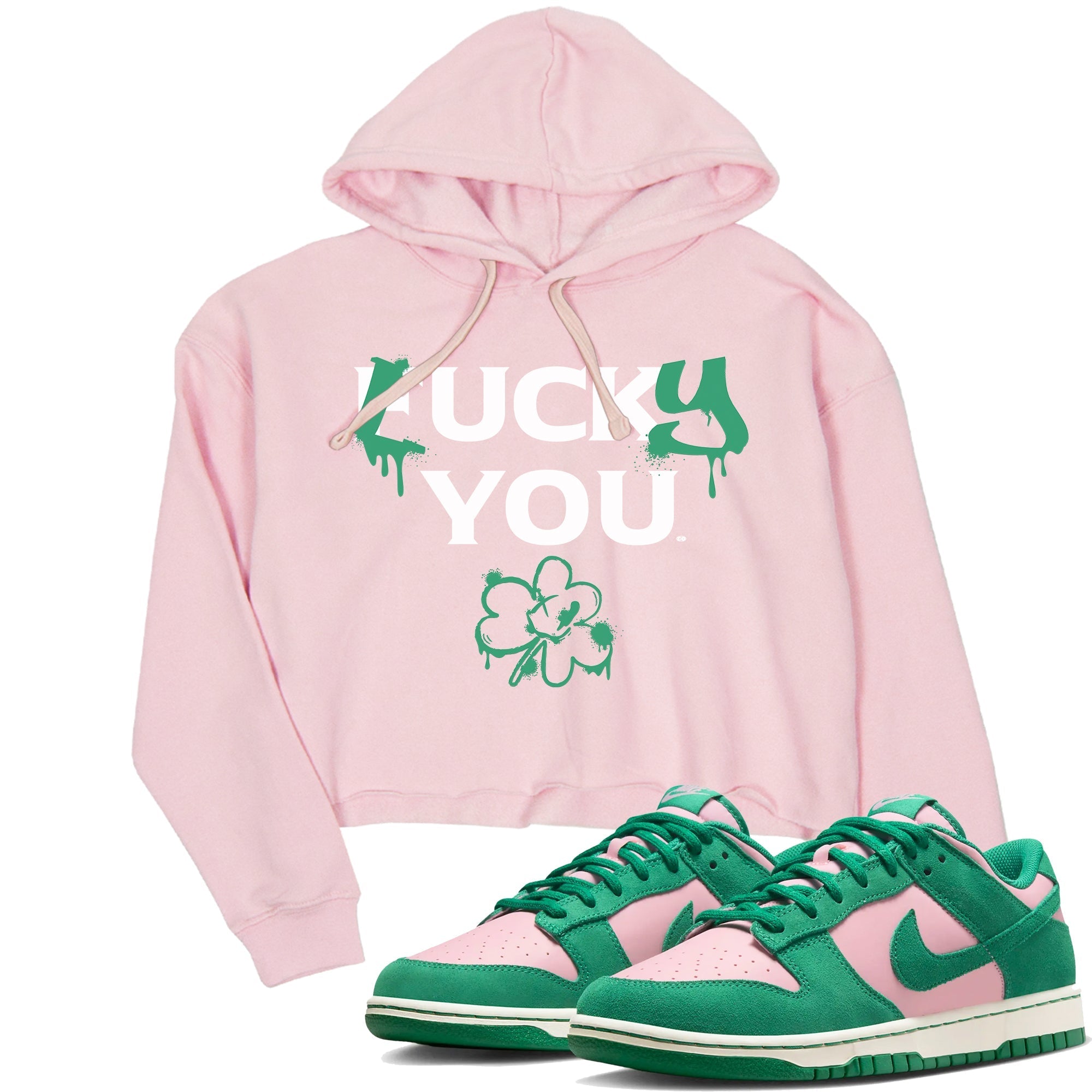 Lucky You snkmatch Women's Top - Dunk Medium Soft Pink Malachite