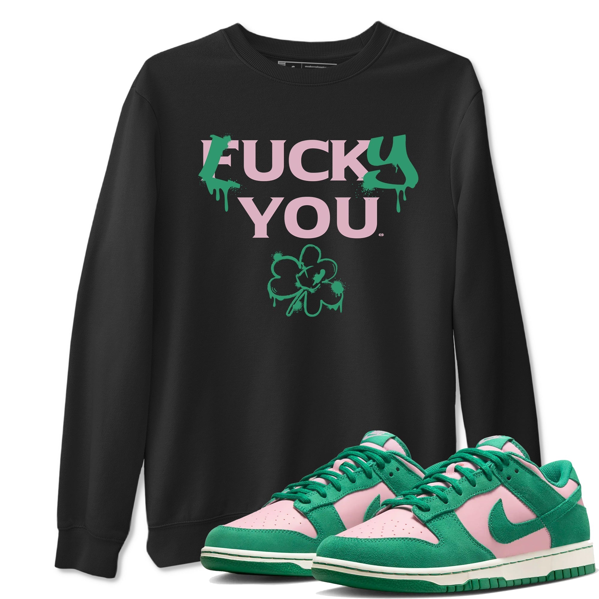 Lucky You snkmatch Tees - Dunk Medium Soft Pink Malachite
