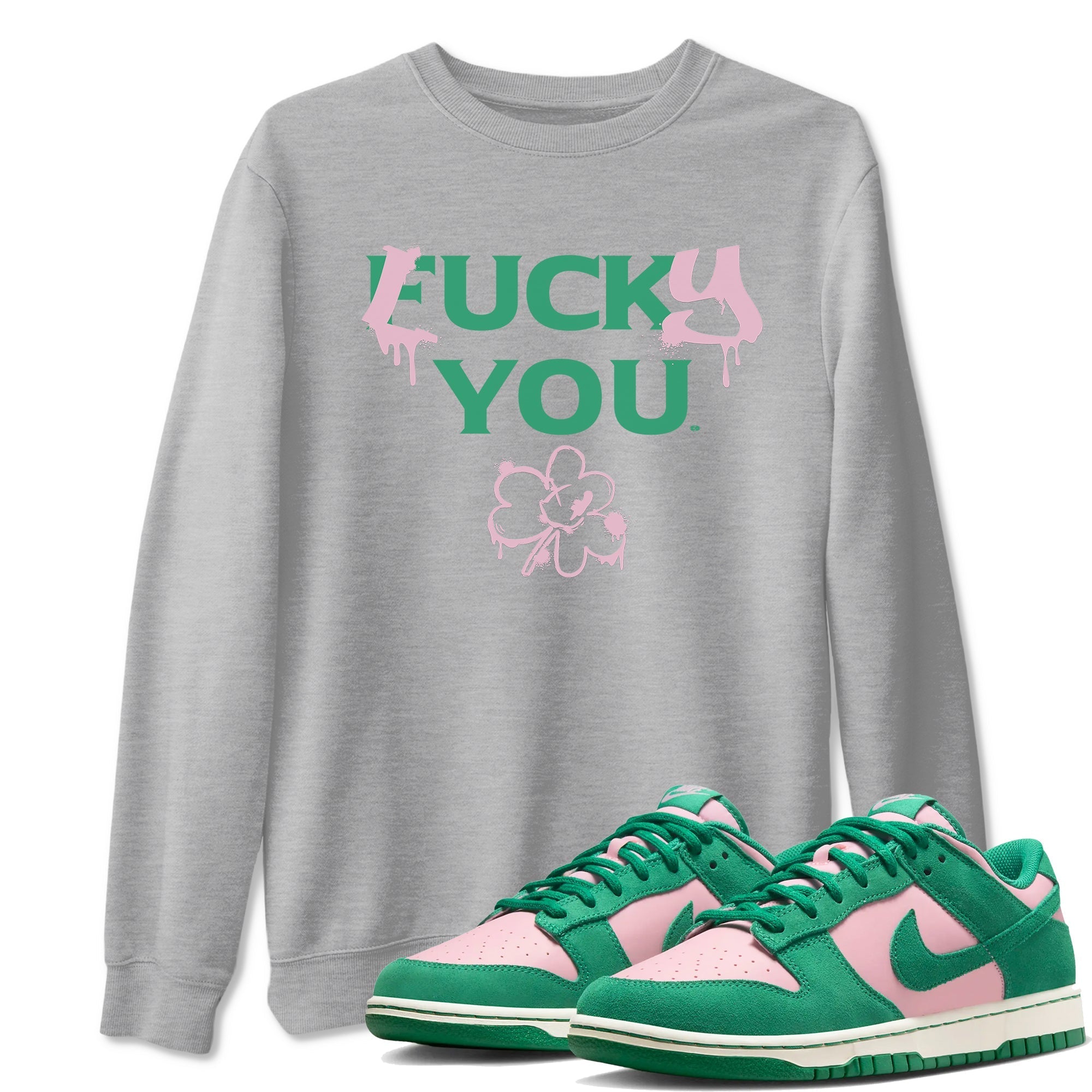 Lucky You snkmatch Tees - Dunk Medium Soft Pink Malachite