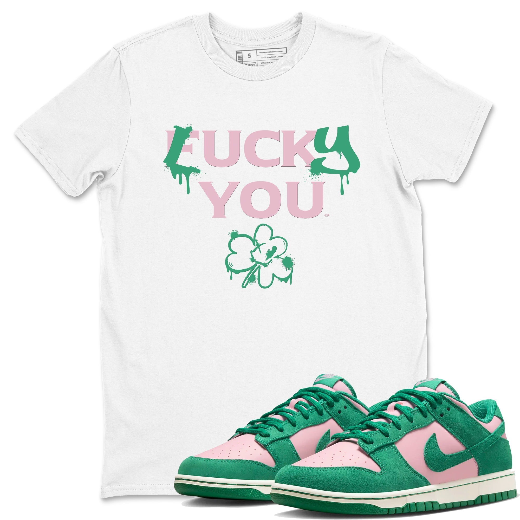 Lucky You snkmatch Tees - Dunk Medium Soft Pink Malachite