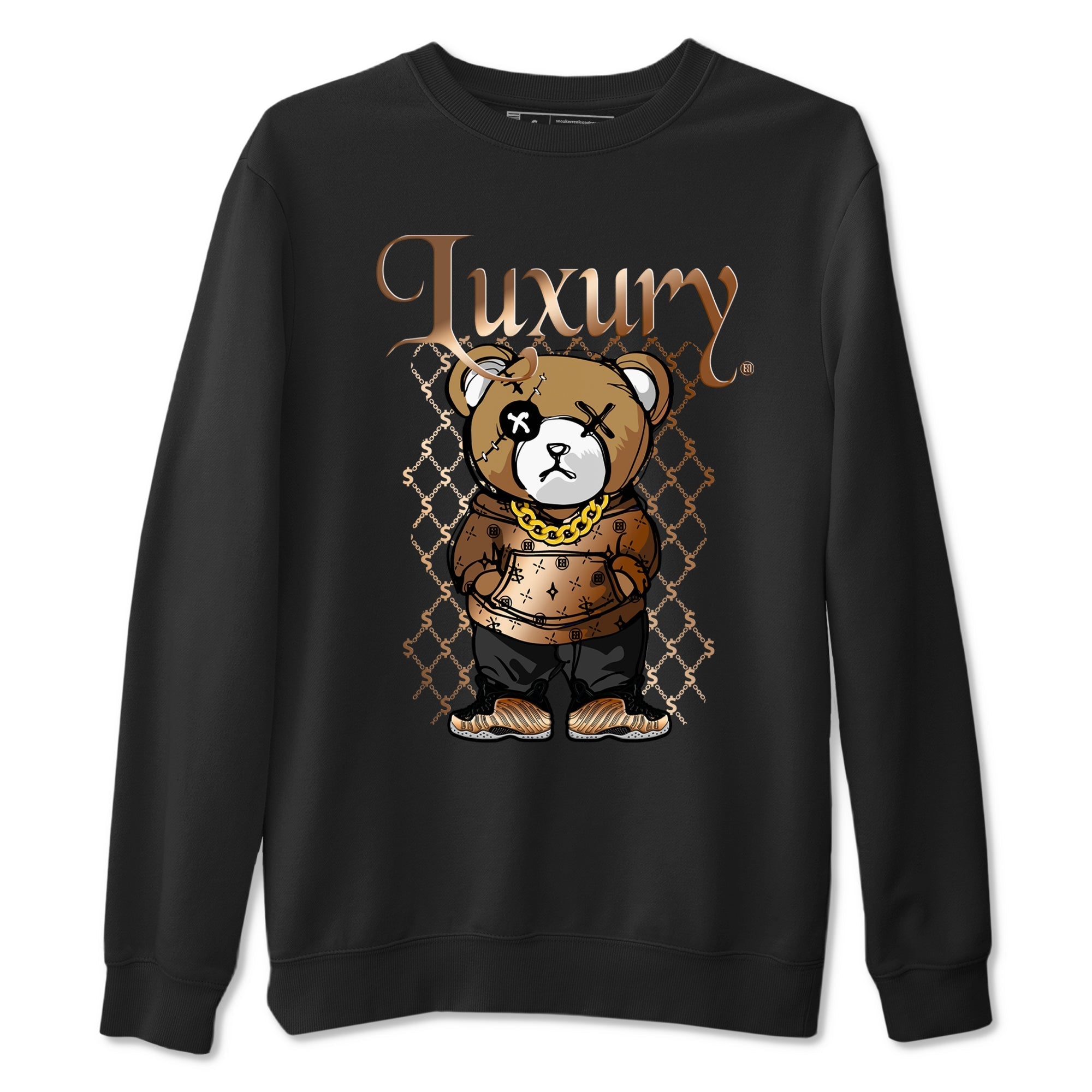 Luxury Bear snkmatch Tees - Air Foamposite One Metallic Copper