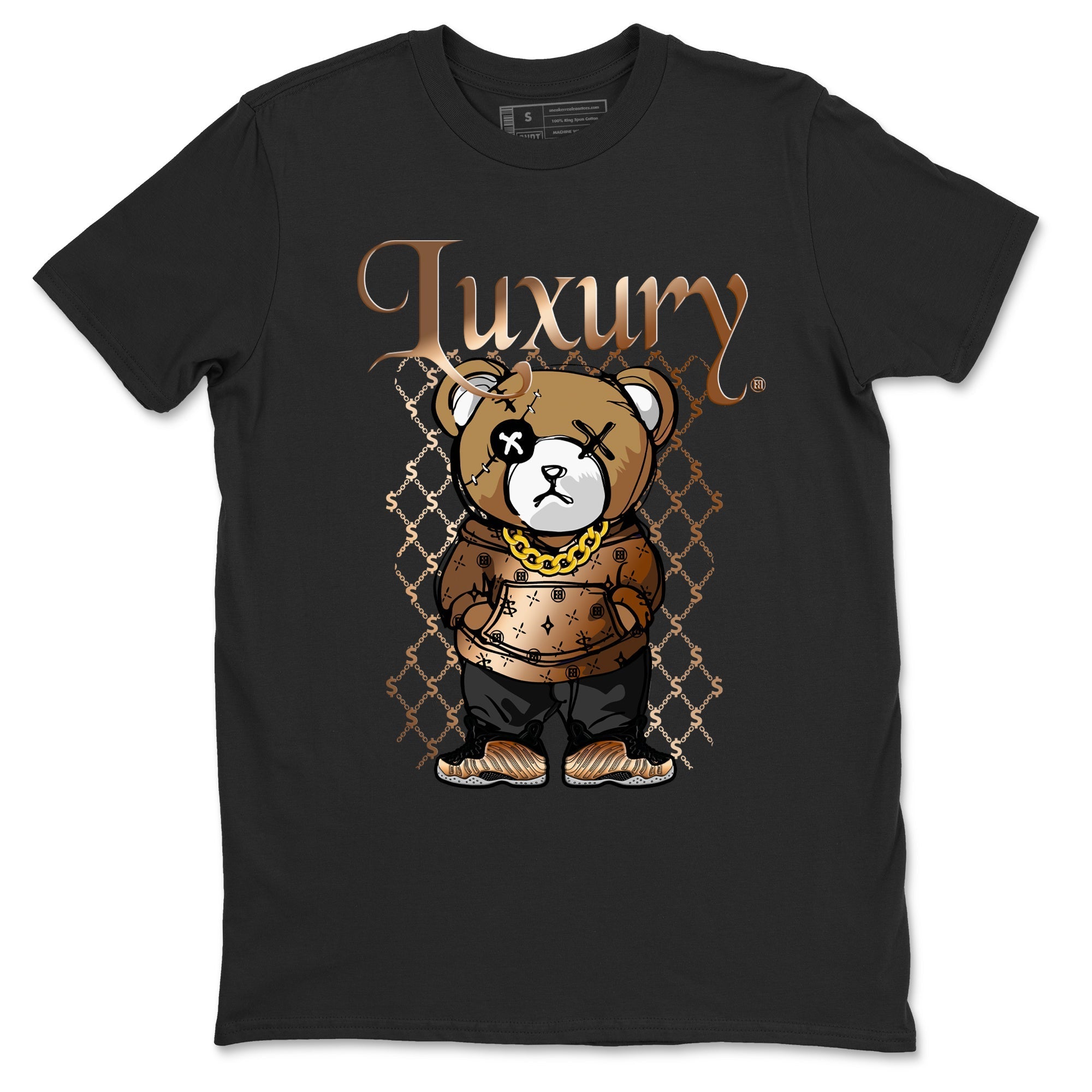 Luxury Bear snkmatch Tees - Air Foamposite One Metallic Copper