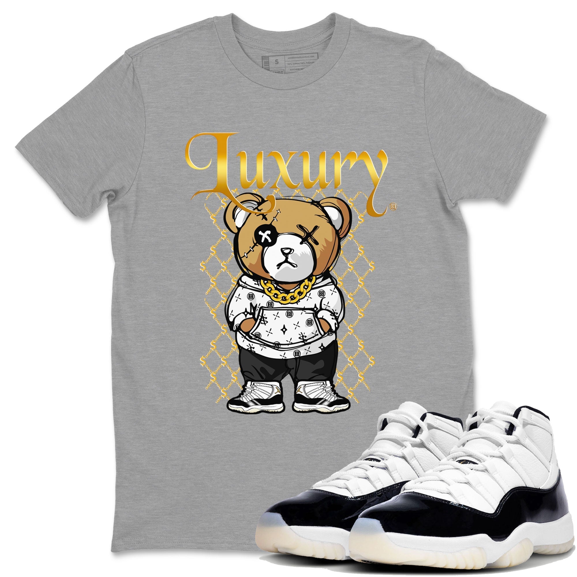 Luxury Bear snkmatch Tees - Air Jordan 11 Gratitude