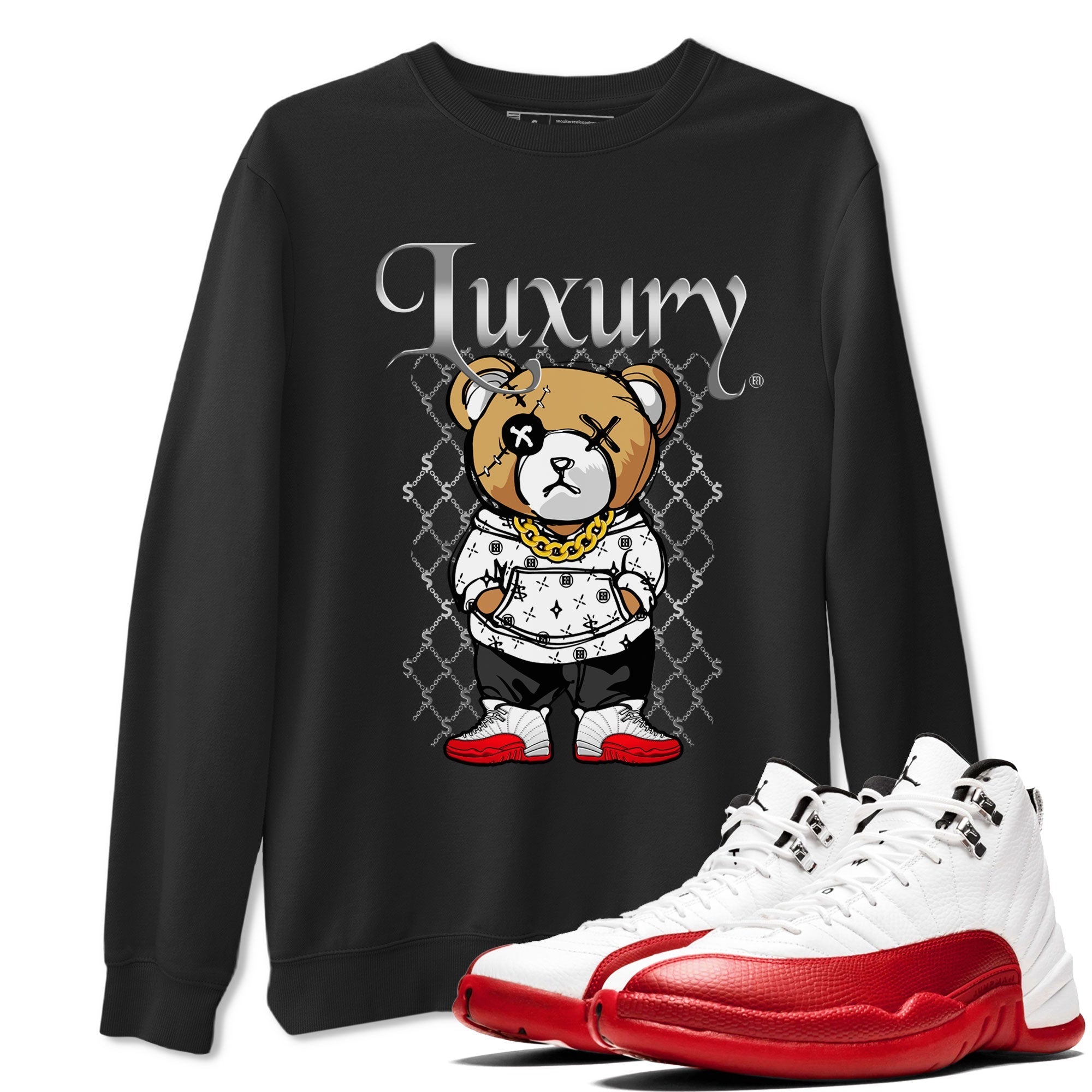 Luxury Bear snkmatch Tee - Air Jordan 12 Cherry