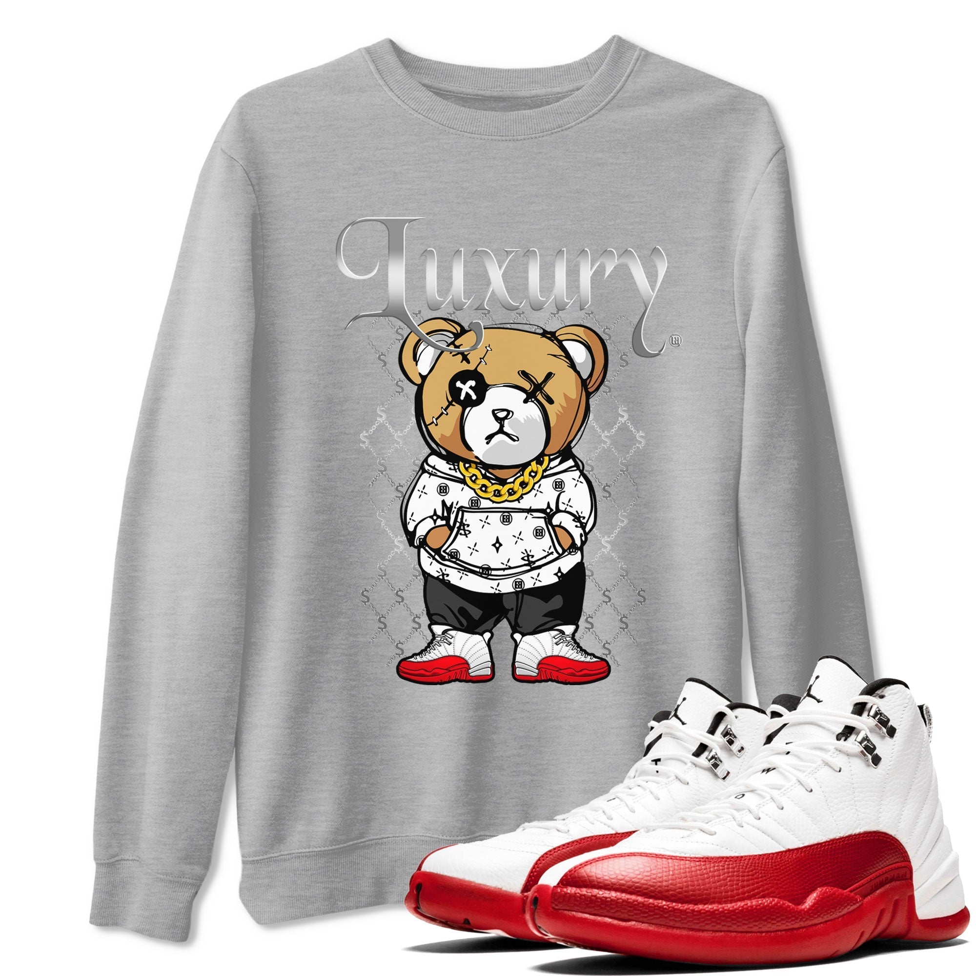 Luxury Bear snkmatch Tee - Air Jordan 12 Cherry