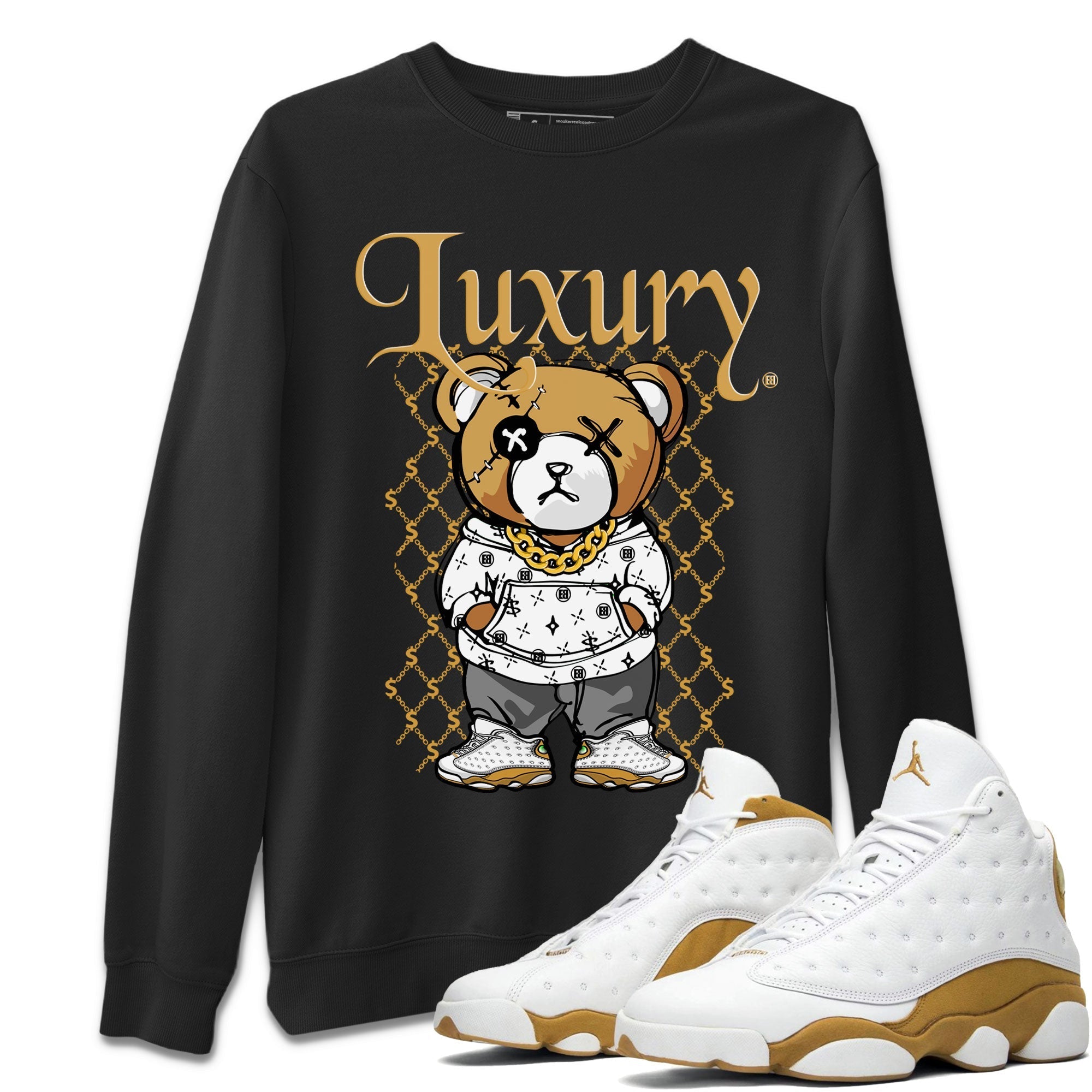 Luxury Bear snkmatch Tee - Air Jordan 13 Wheat