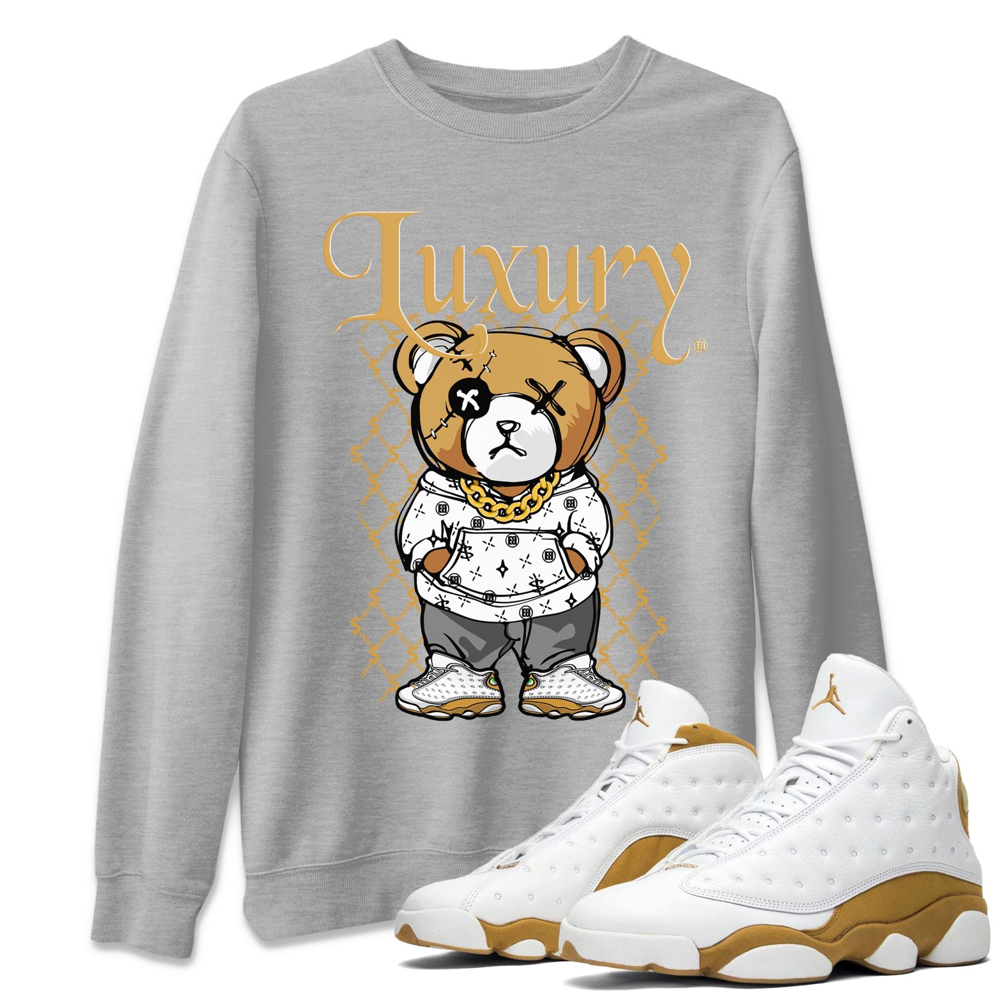 Luxury Bear snkmatch Tee - Air Jordan 13 Wheat