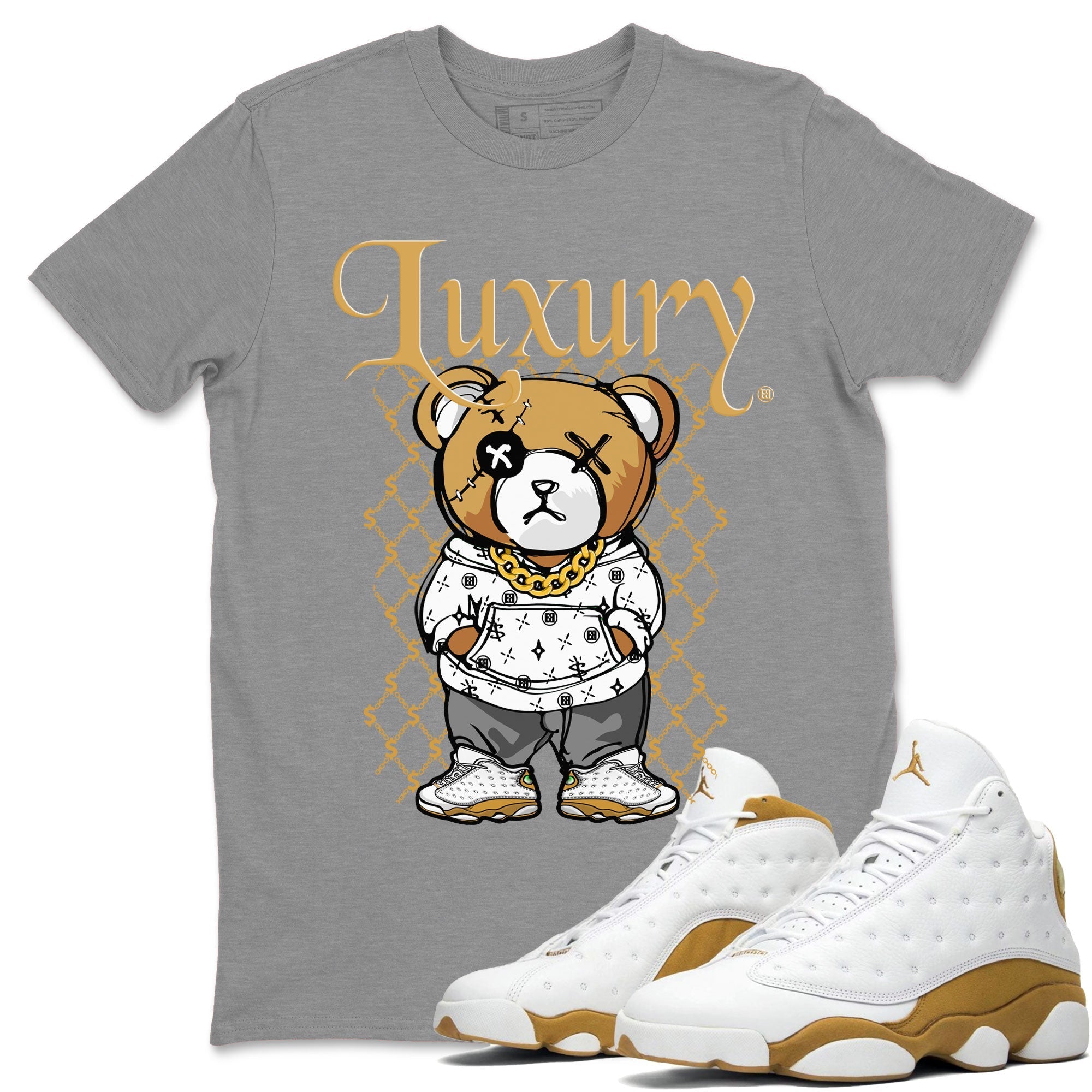 Luxury Bear snkmatch Tee - Air Jordan 13 Wheat