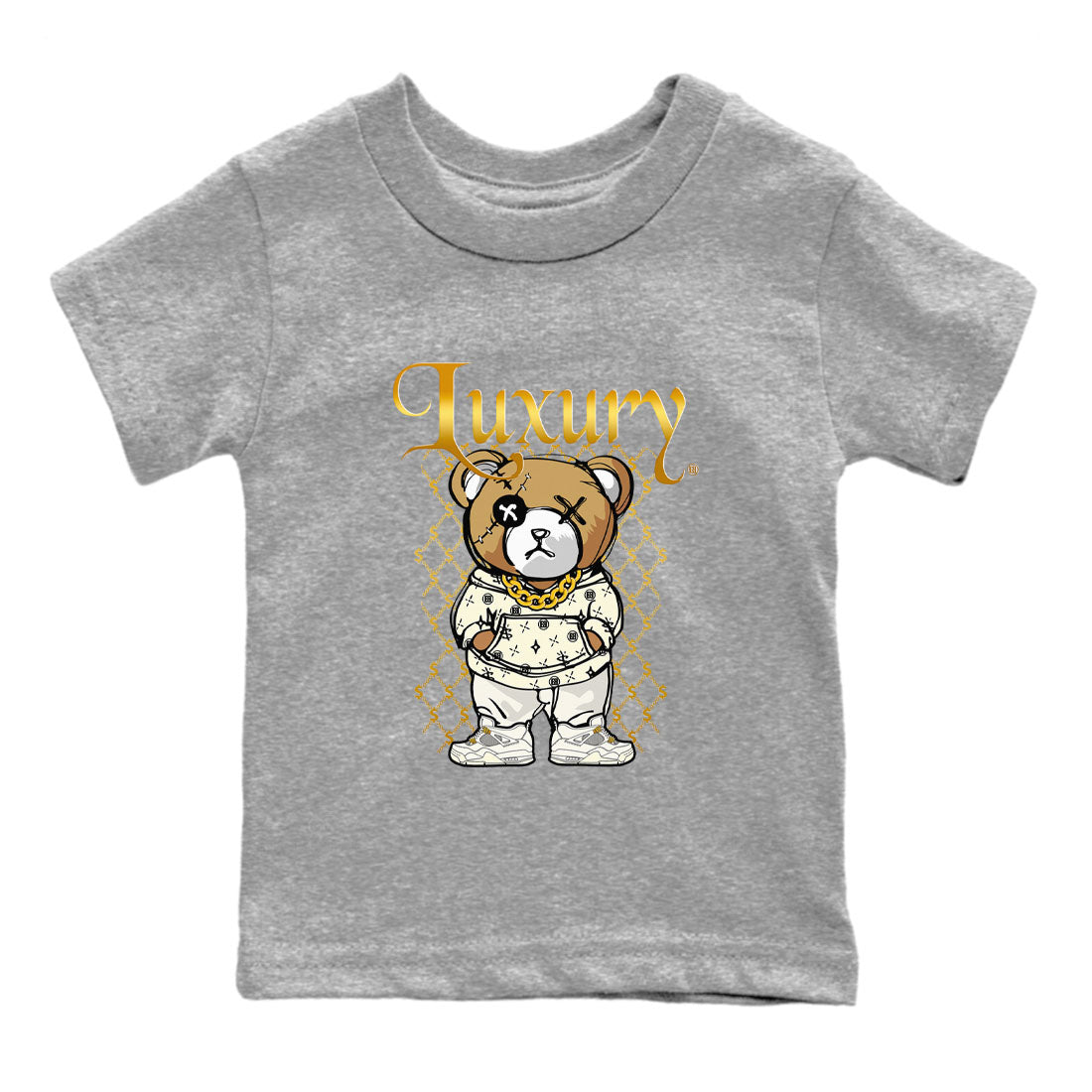 Luxury Bear snkmatch Tees Kids - Air Jordan 4 Sail 2024